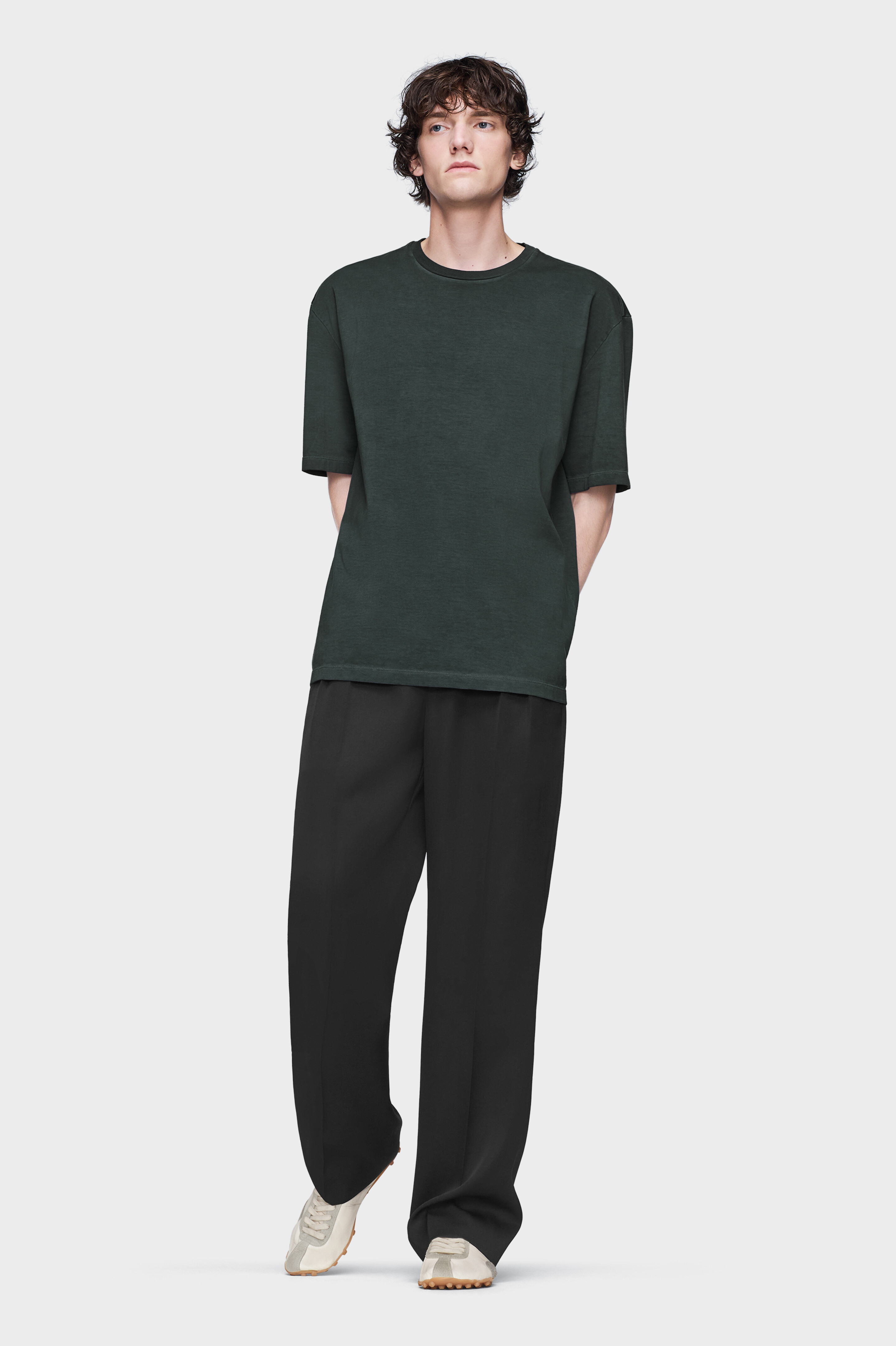 Men's Gray Cotton Oversized T-Shirt | Maison Margiela