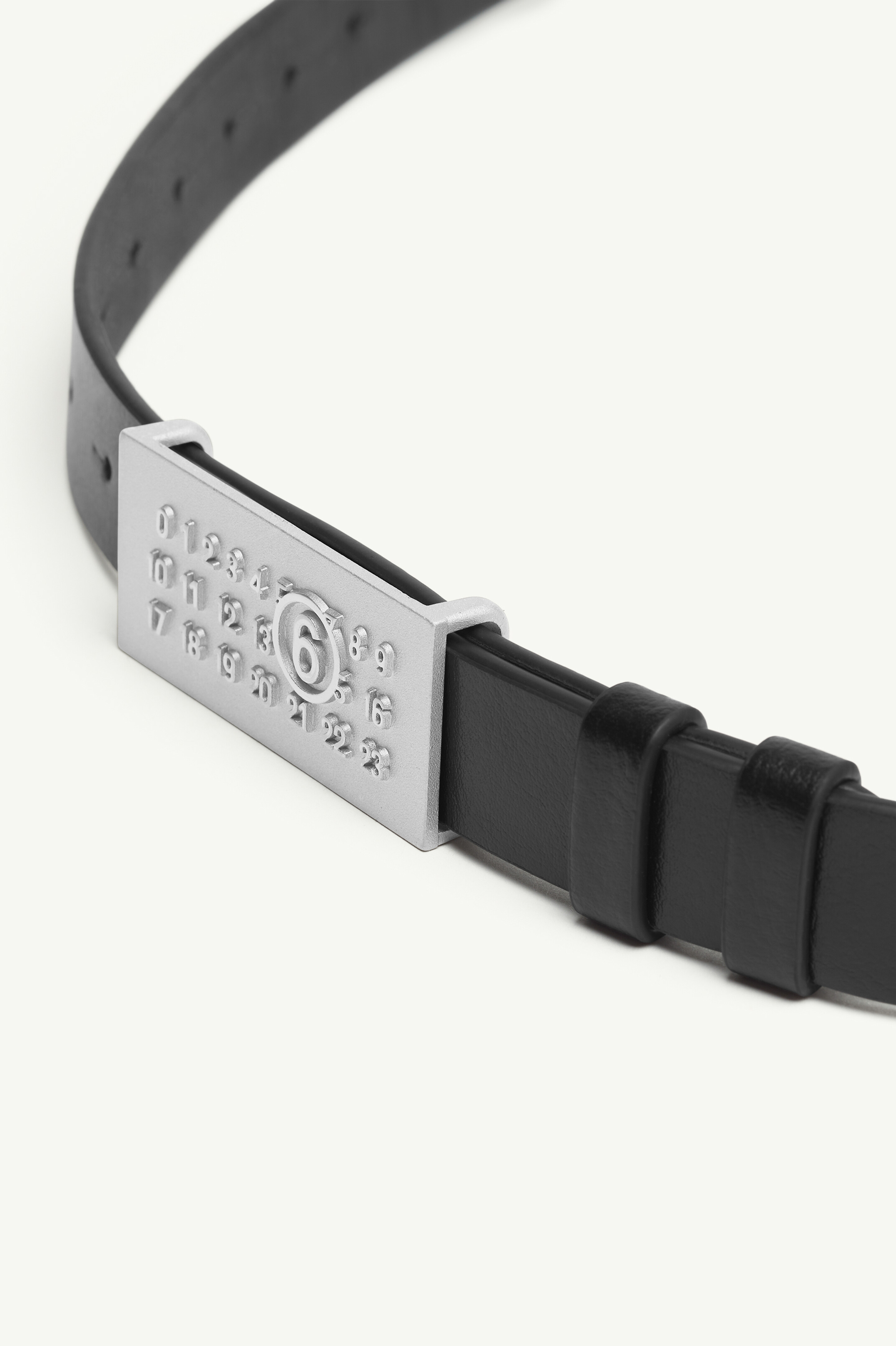 Black Numeric Signature Belt | Maison Margiela Official