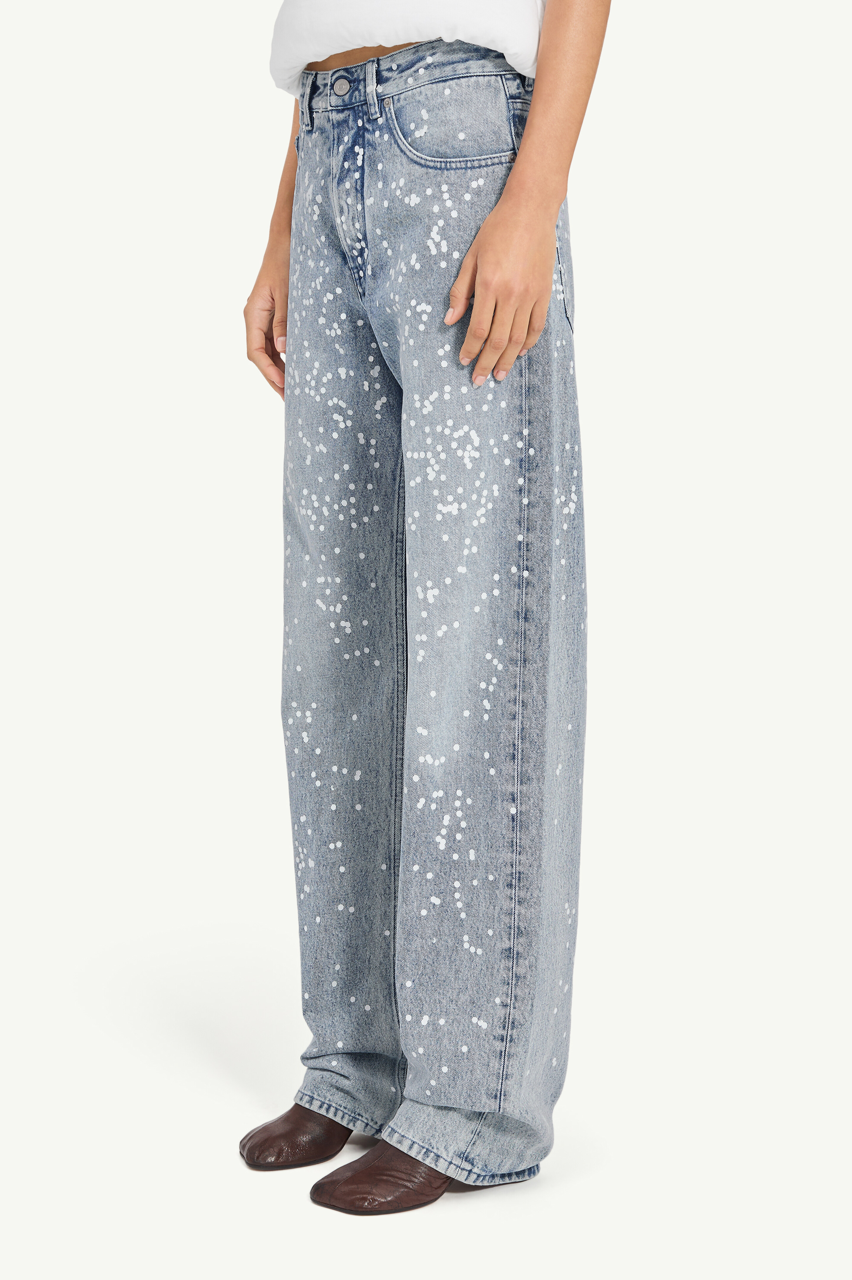 Blue Straight-leg jeans | MM6 Official