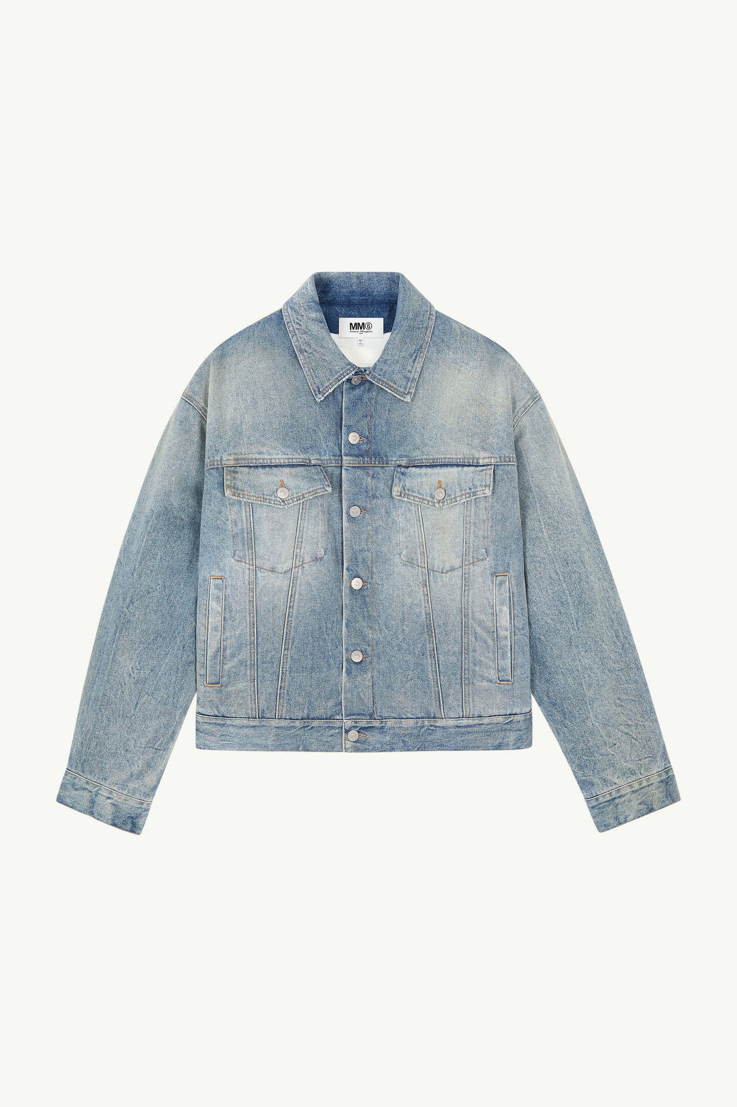 Blue Oversized Denim Jacket | MM6