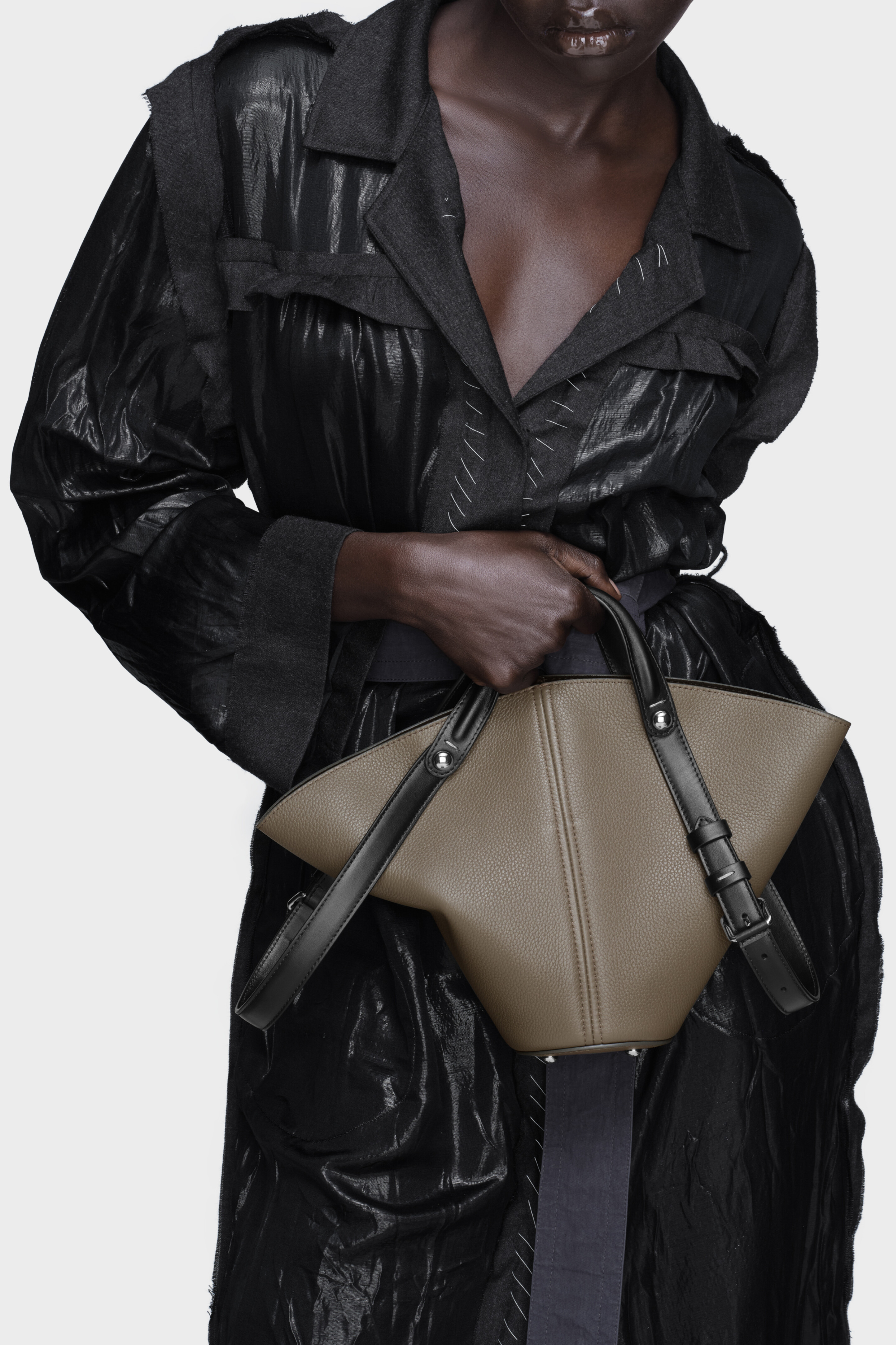 Brown Calf Leather Dress-Age Bag Small | Maison Margiela
