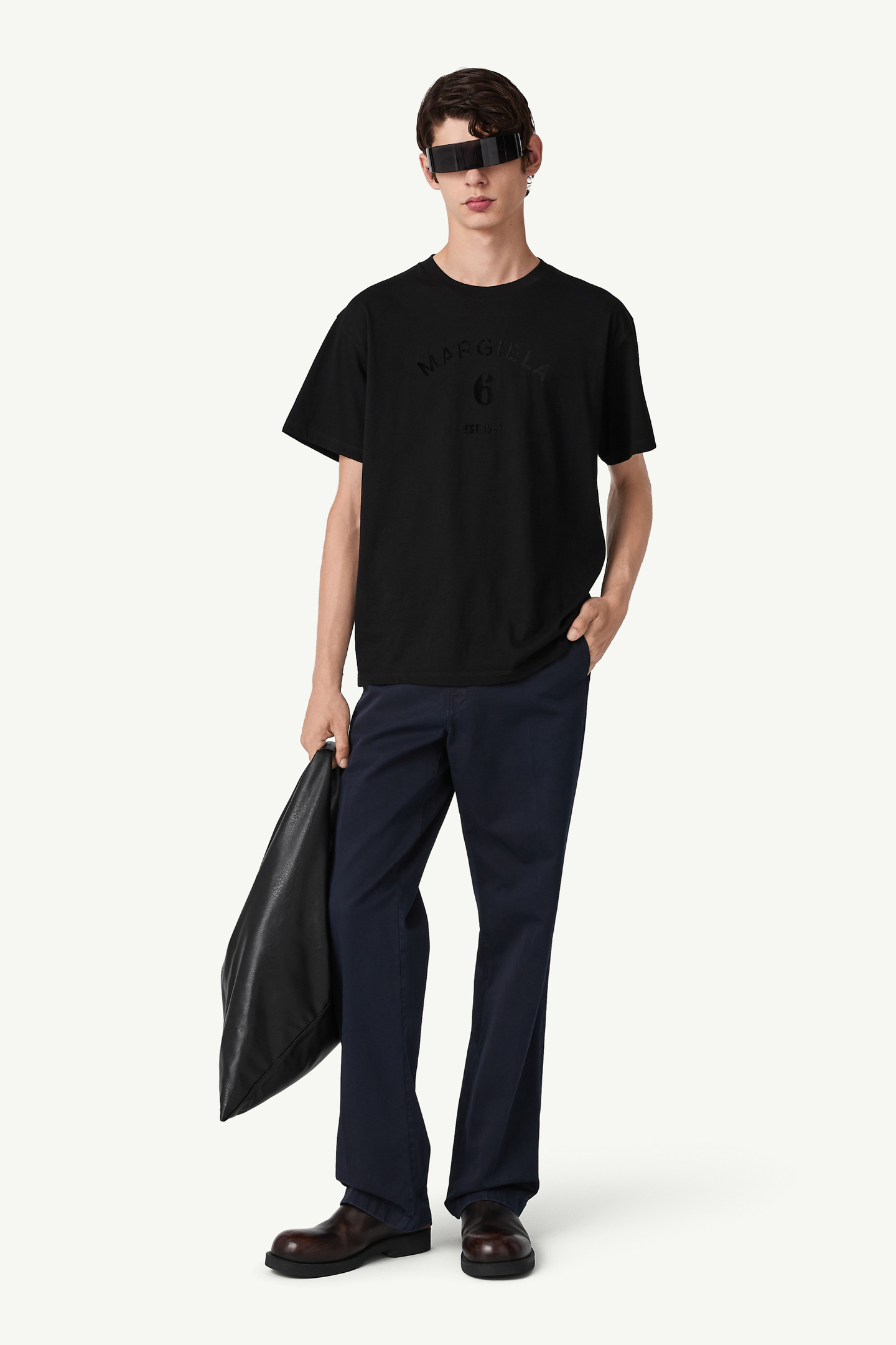 Black Mannequin Print T-Shirt | MM6 Official