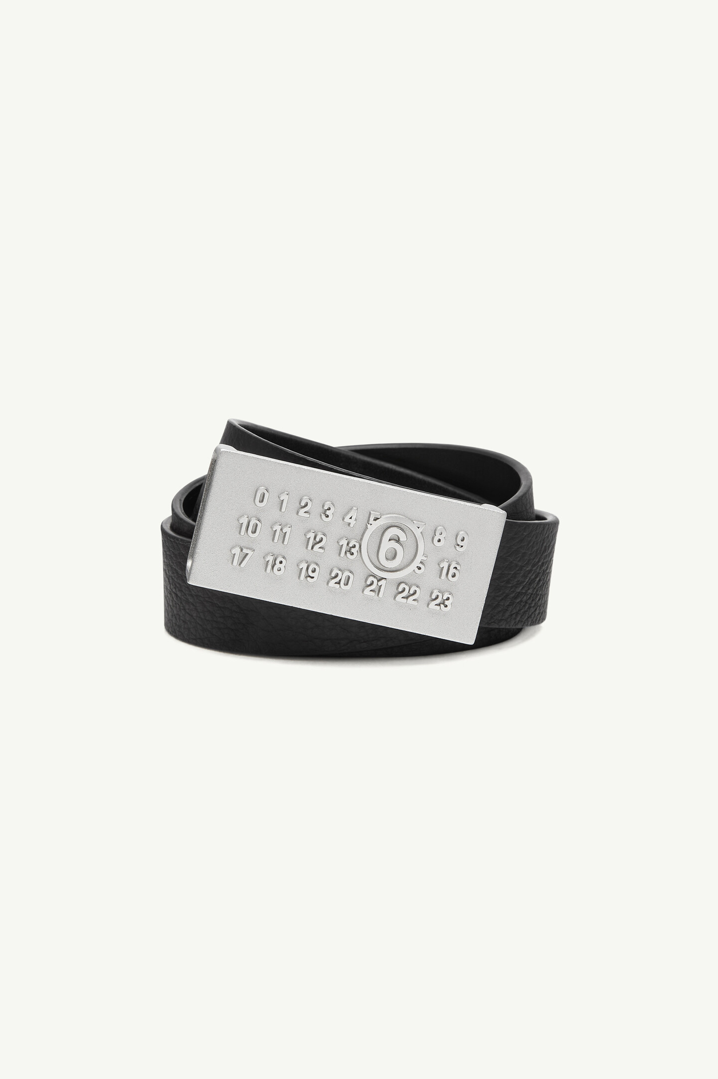 Women's Calf Leather Numeric Belt | MM6