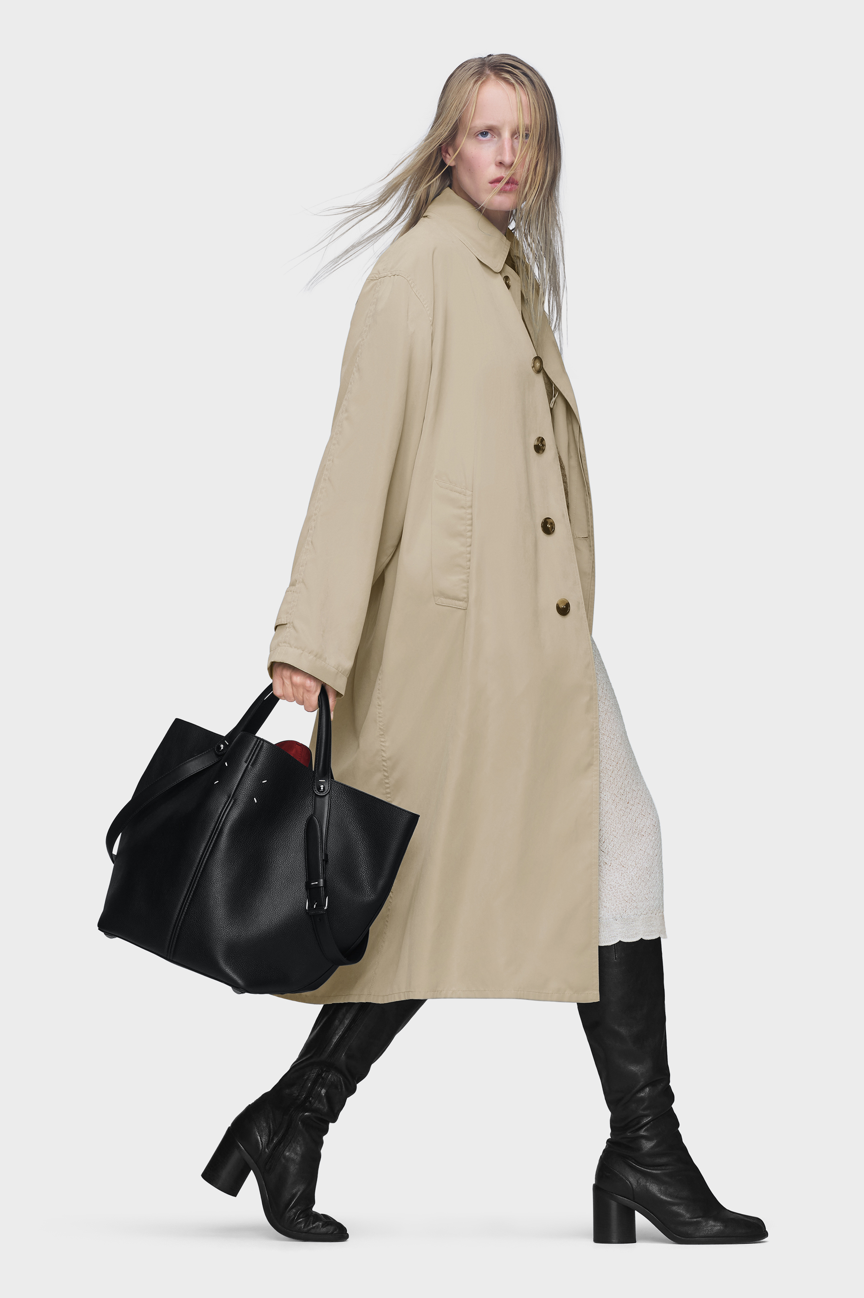 Maison Margiela ピーチドコットントレンチコート S51AH0184_M35137_115_D.jpg