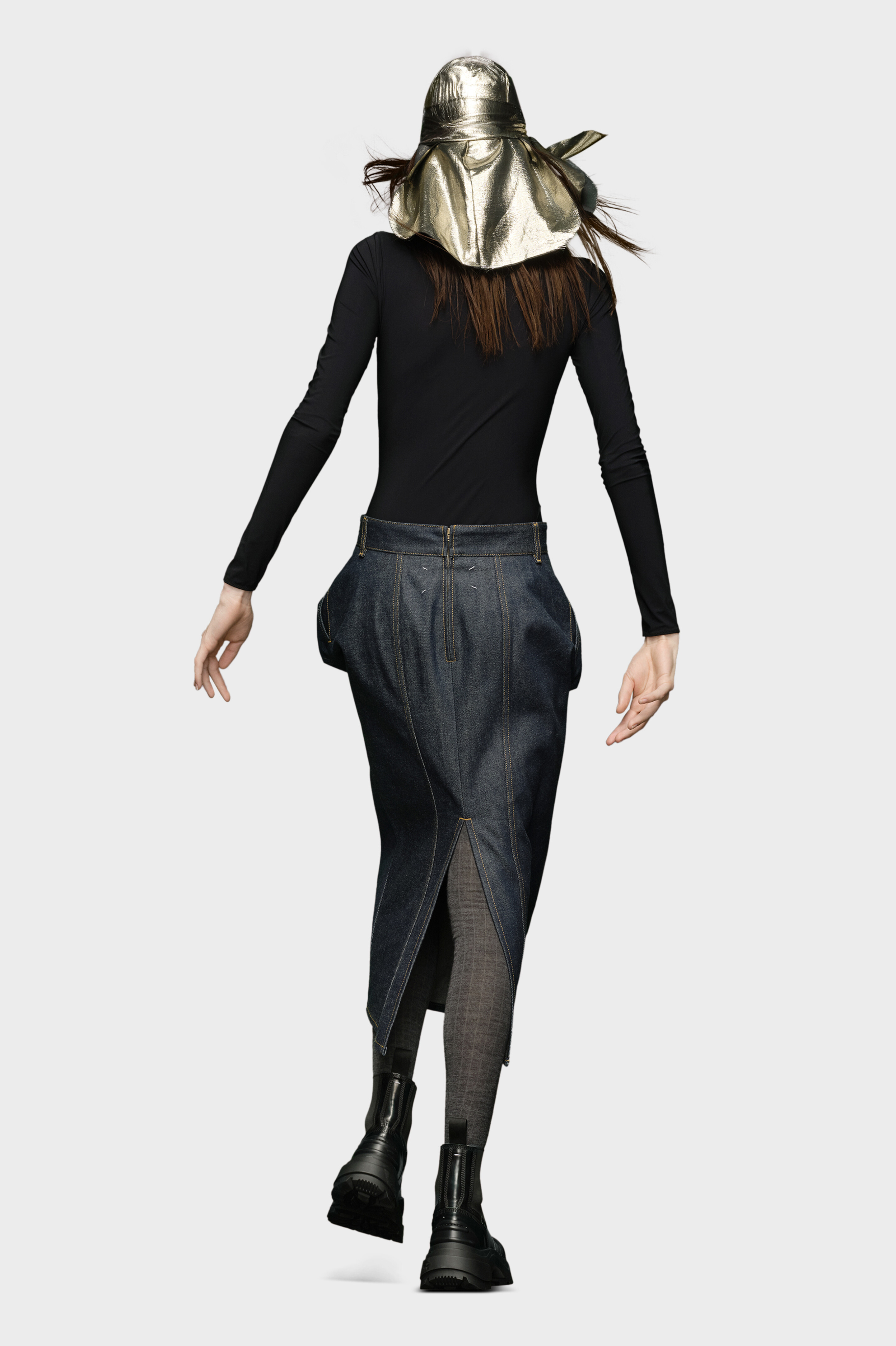 Women's Black Technical Jersey Bodysuit | Maison Margiela