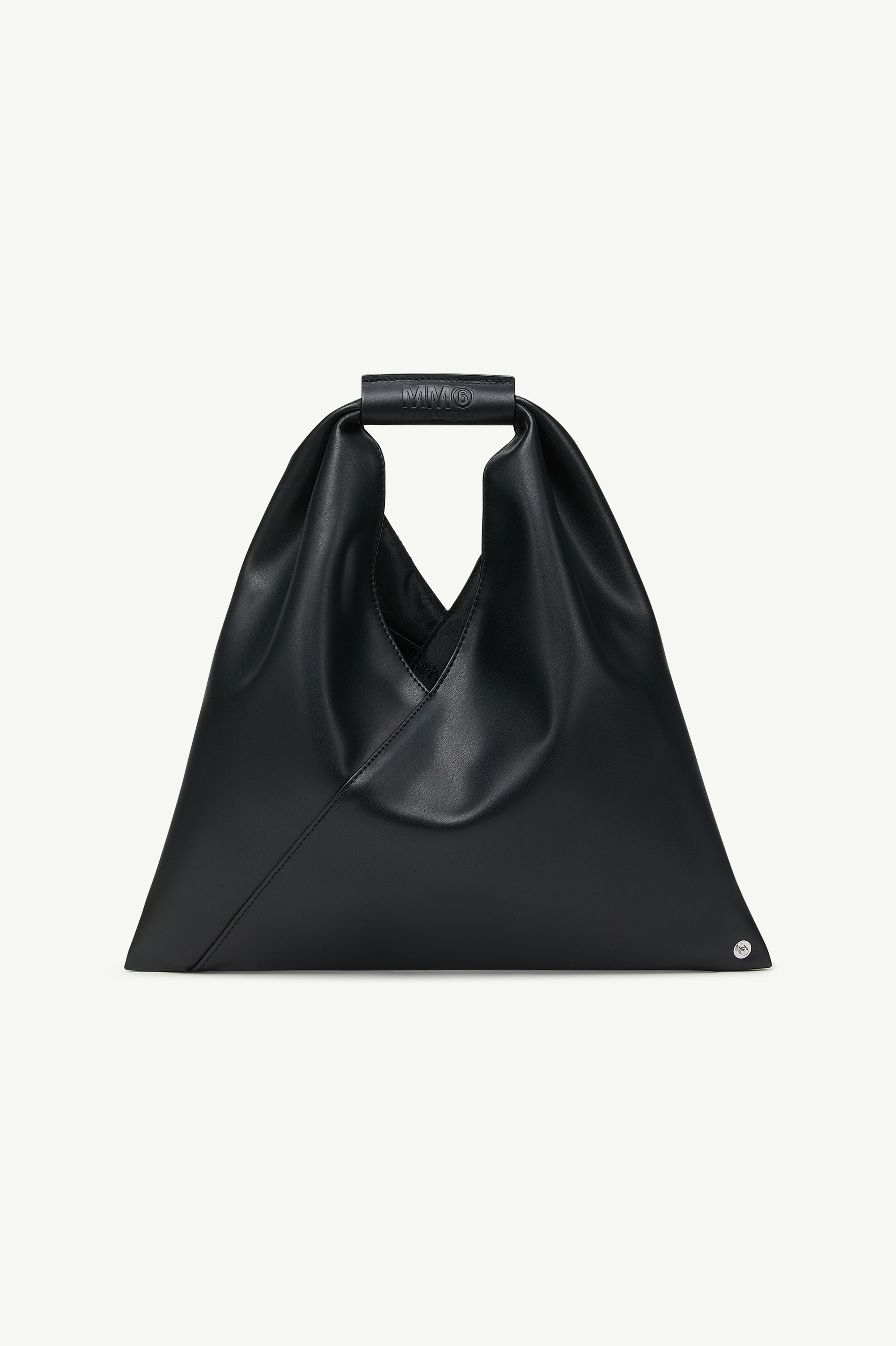 Black Faux Leather Japanese Knot Bag | Maison Margiela