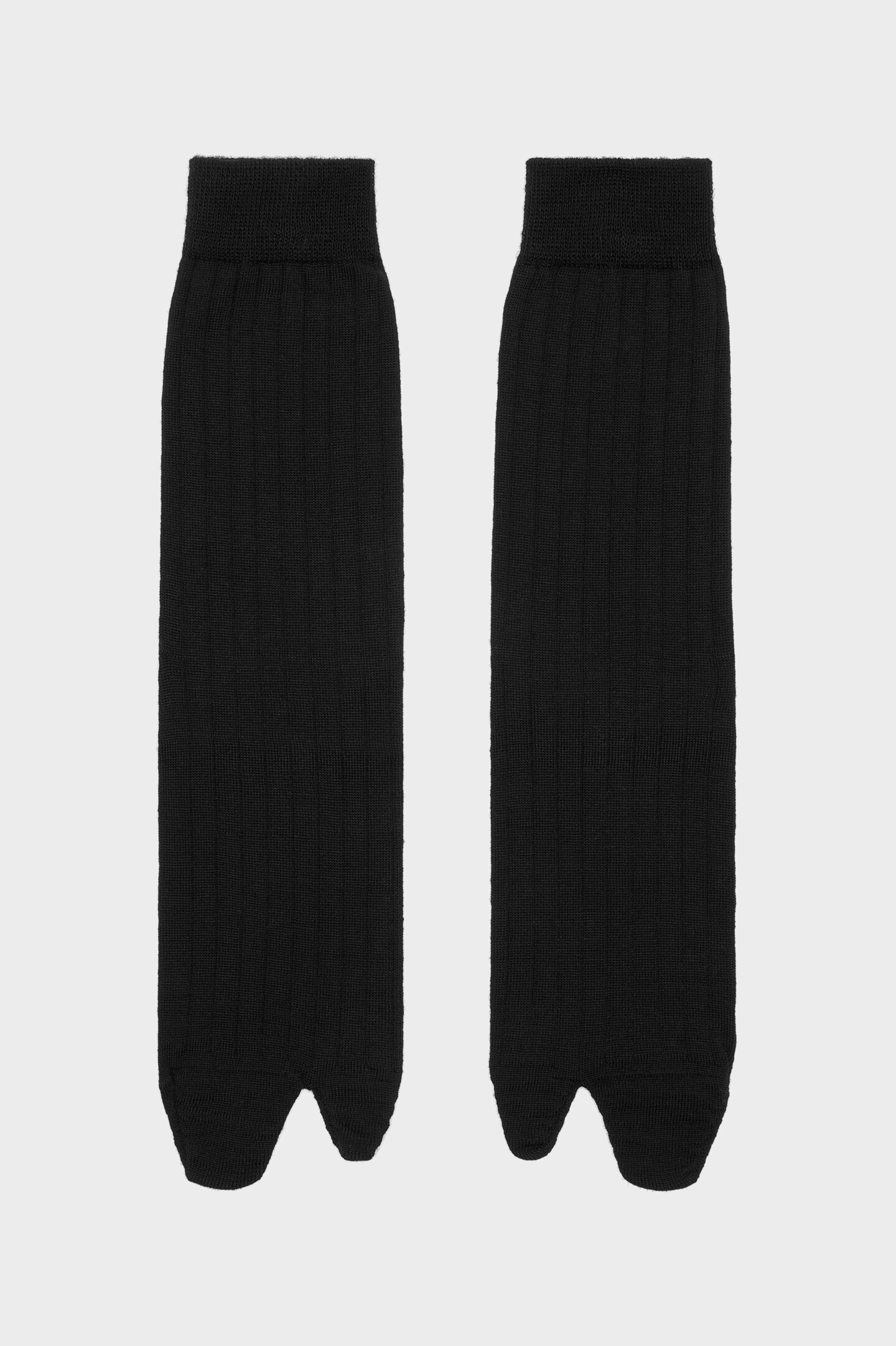 Men's Black Wool Tabi Socks | Maison Margiela
