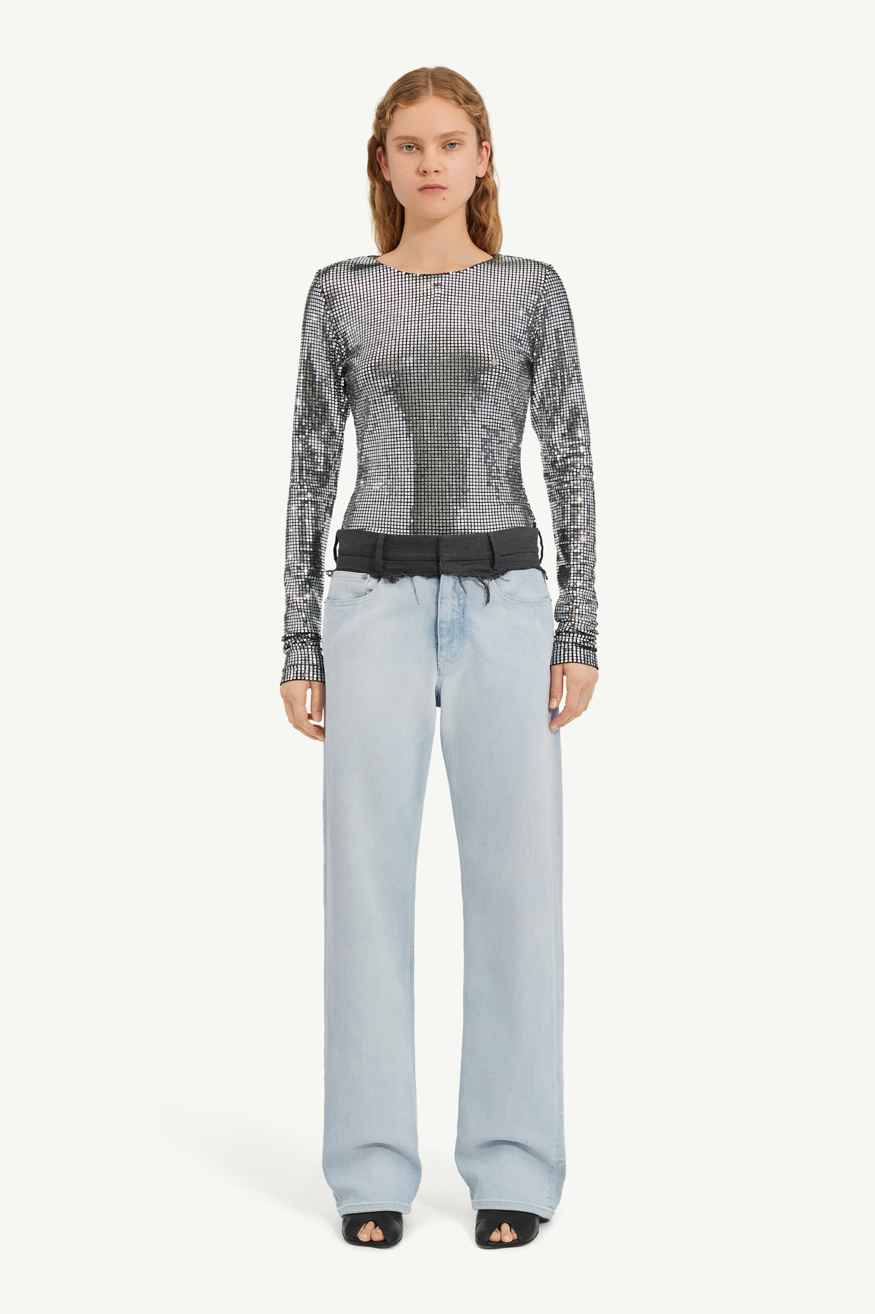Straight-leg jeans