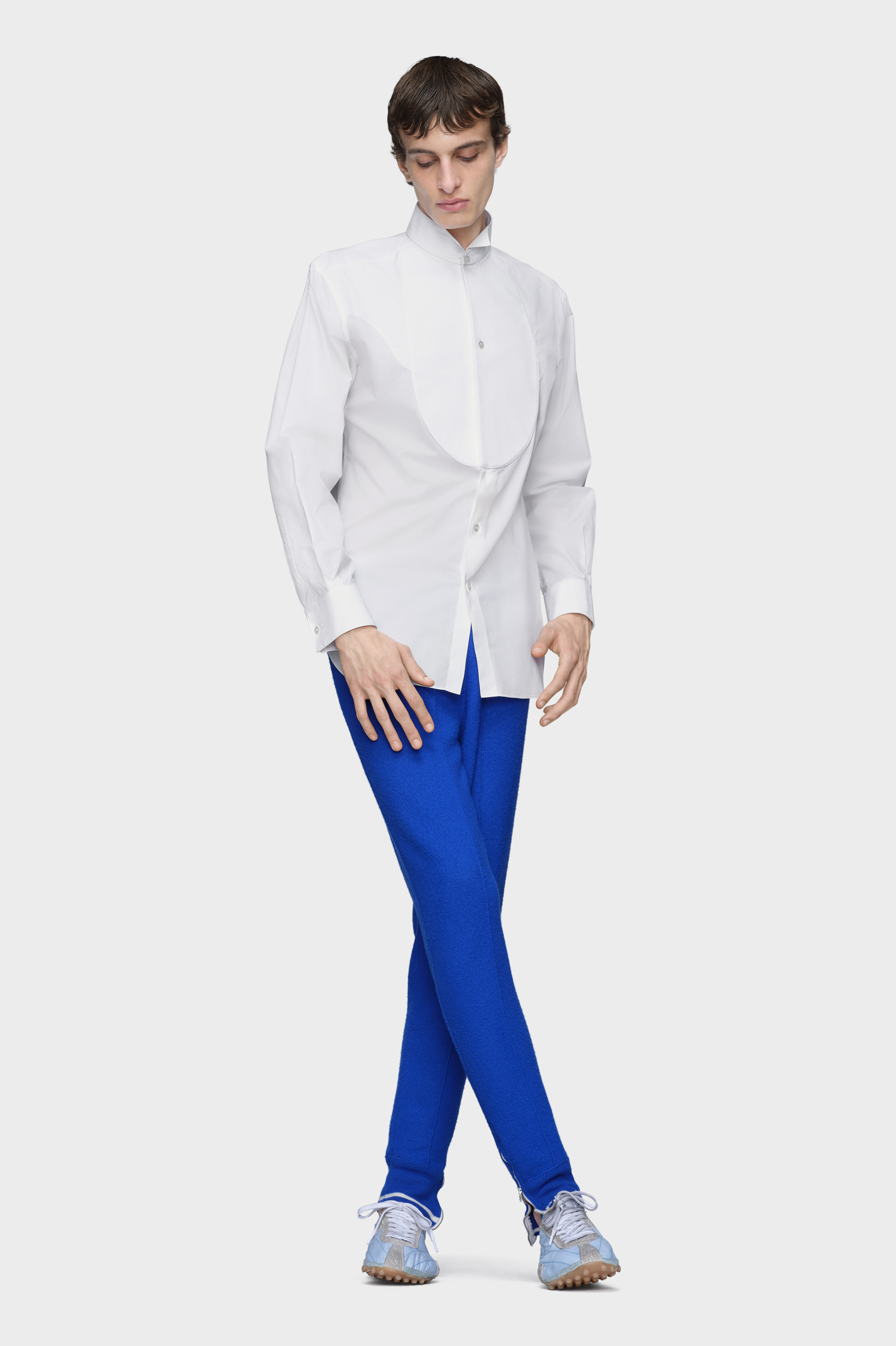 Men's White Cotton Long-Sleeved Shirt | Maison Margiela