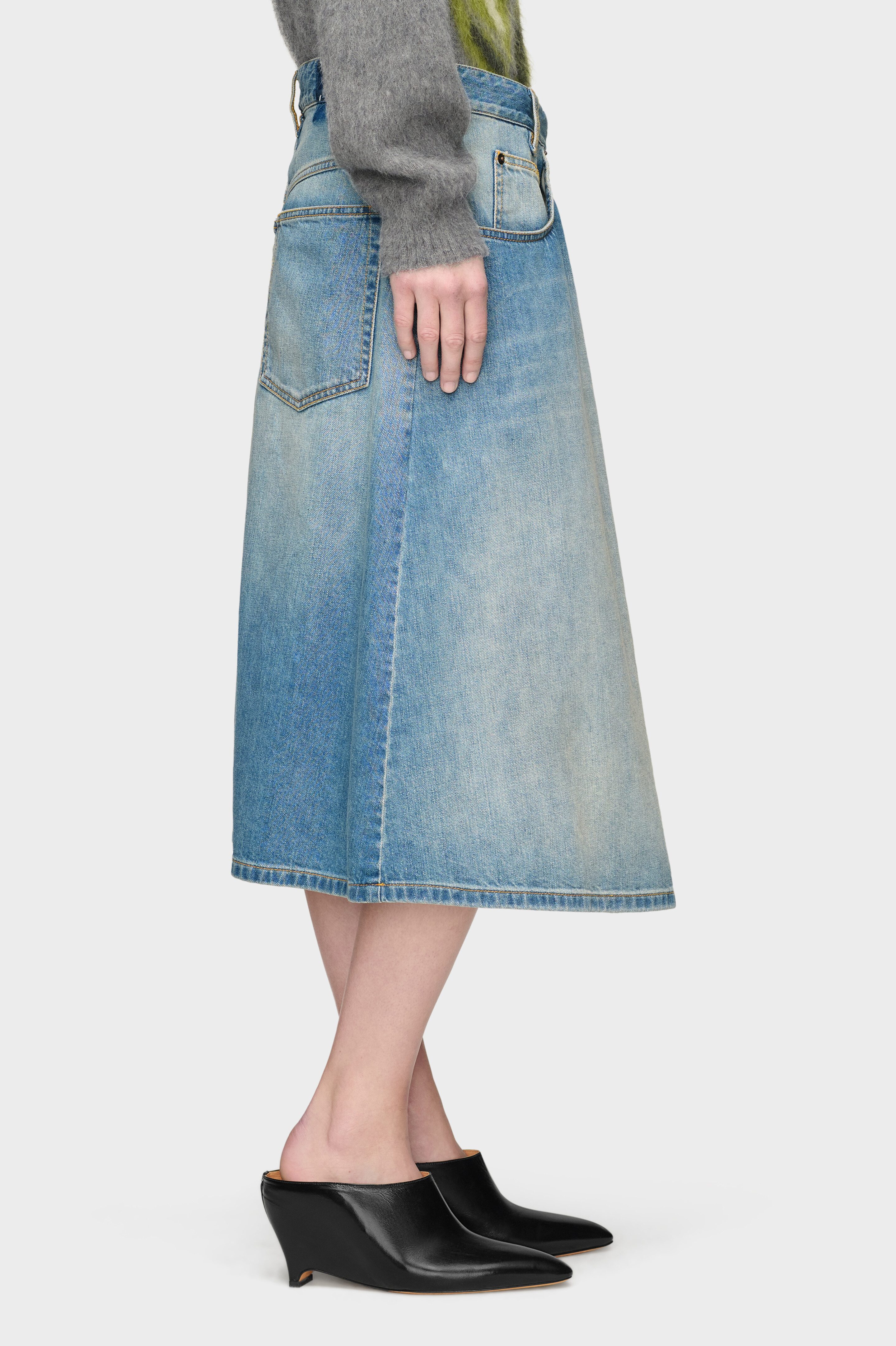 MM6 デニムスカート　WRAP DENIM SKIRT マルジェラ WRAP DENIM SKIRT | Maison Margiela