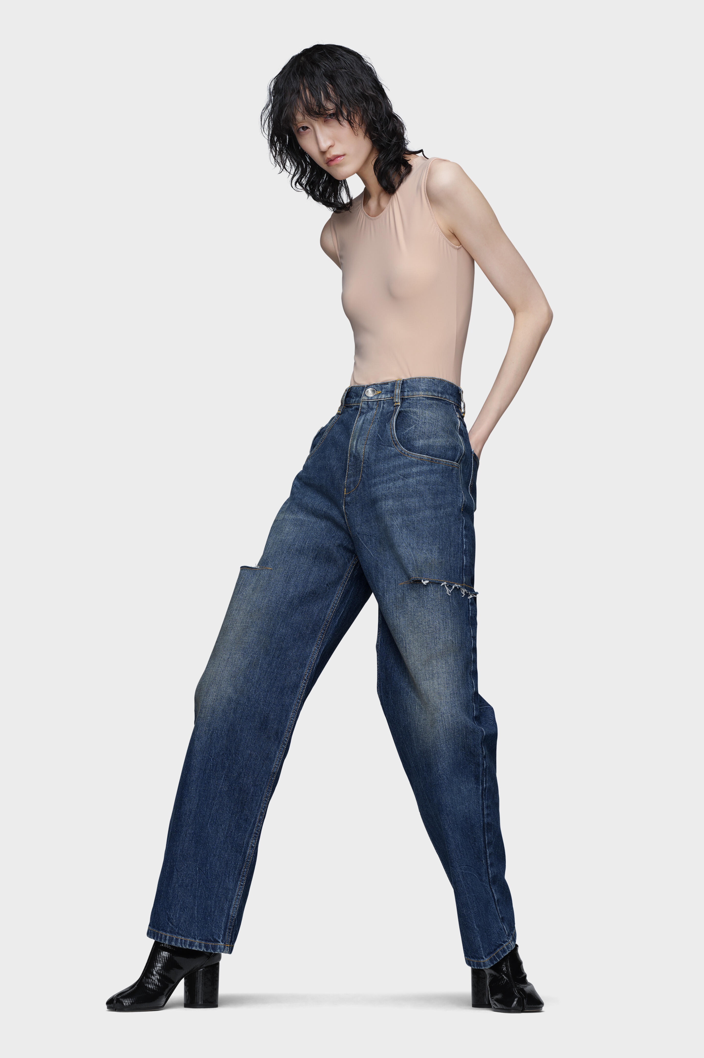 【美品】Maison Margiela カットアウトデニム カットアウトジーンズ