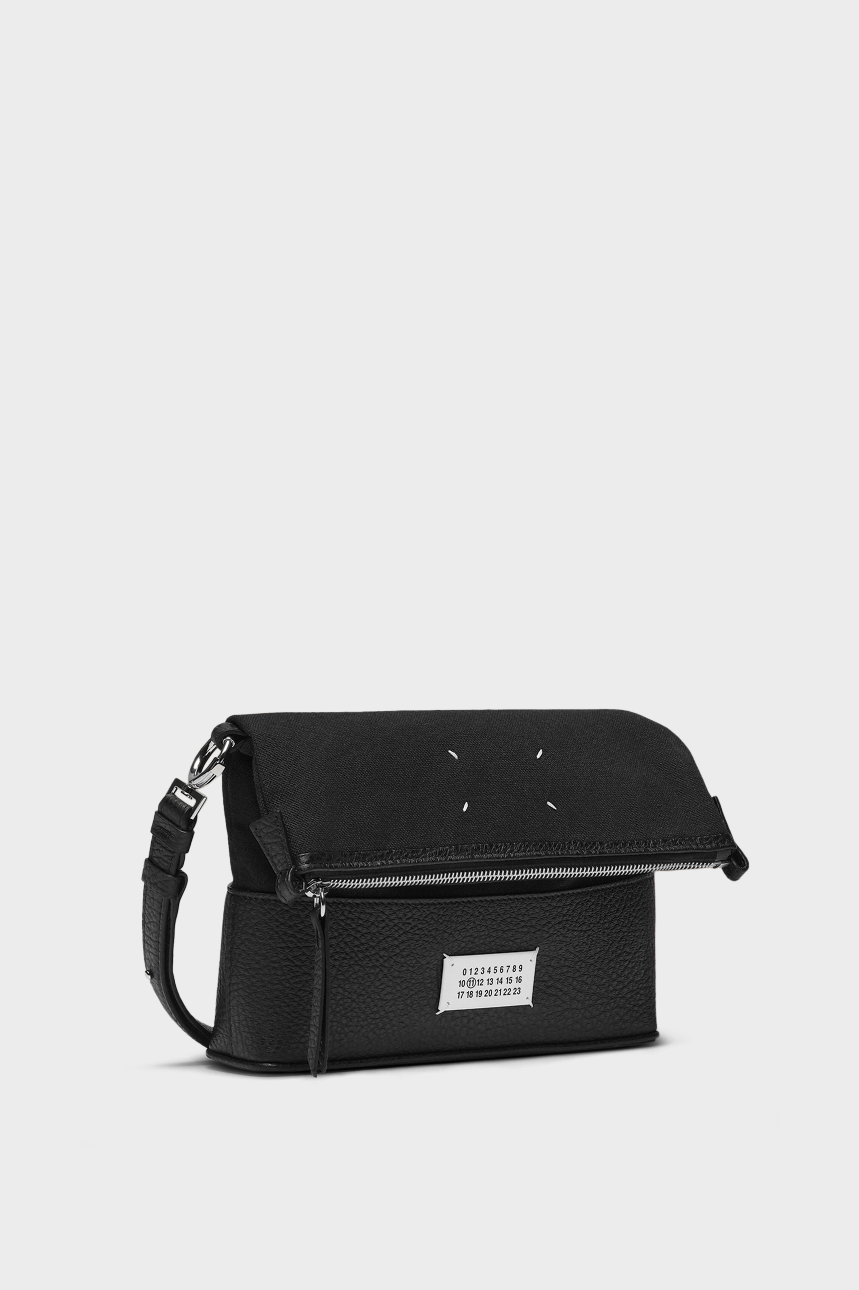 Black Leather Small 5AC Hobo Bag | Maison Margiela