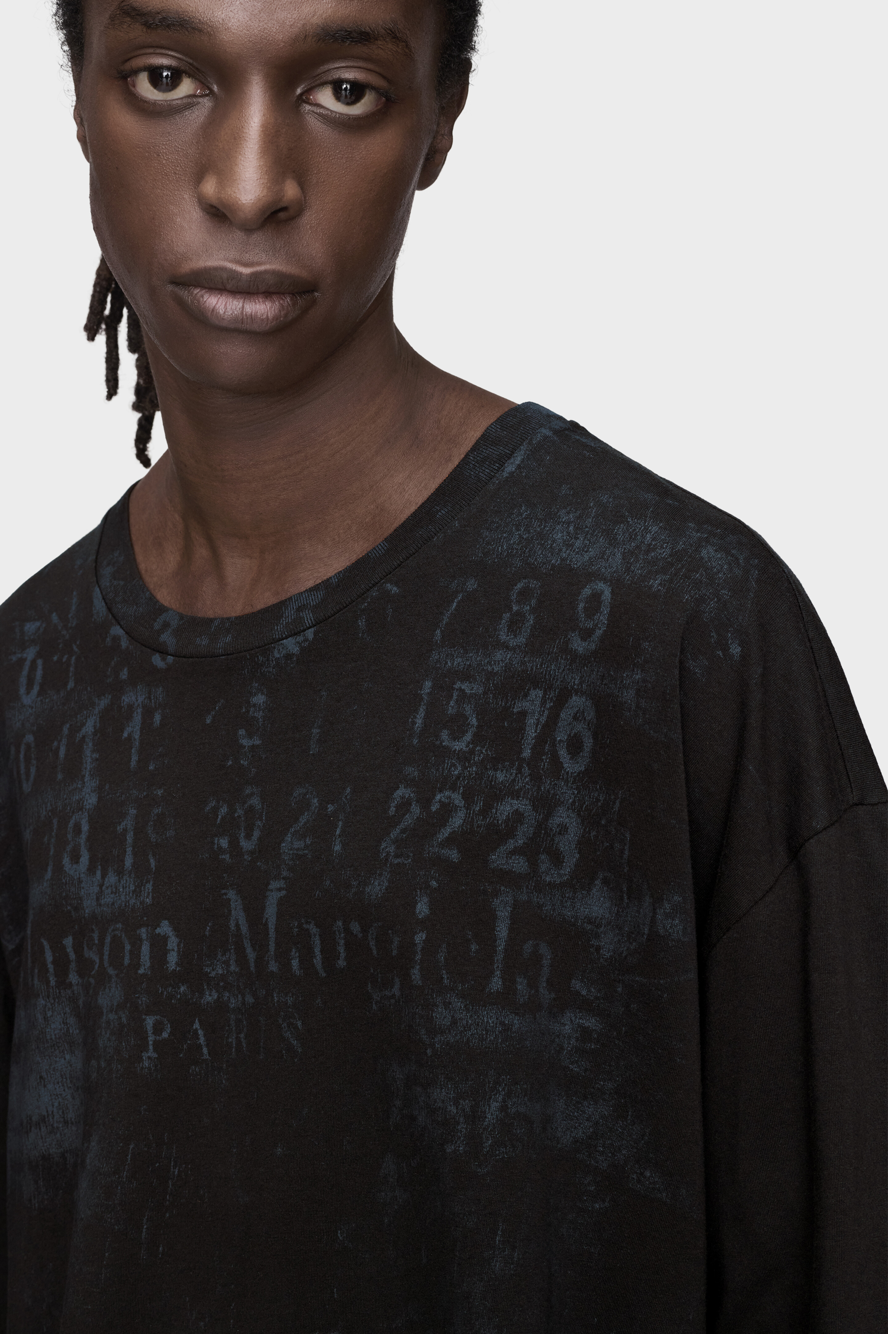 Black Numeric Cotton T-Shirt | Maison Margiela Official