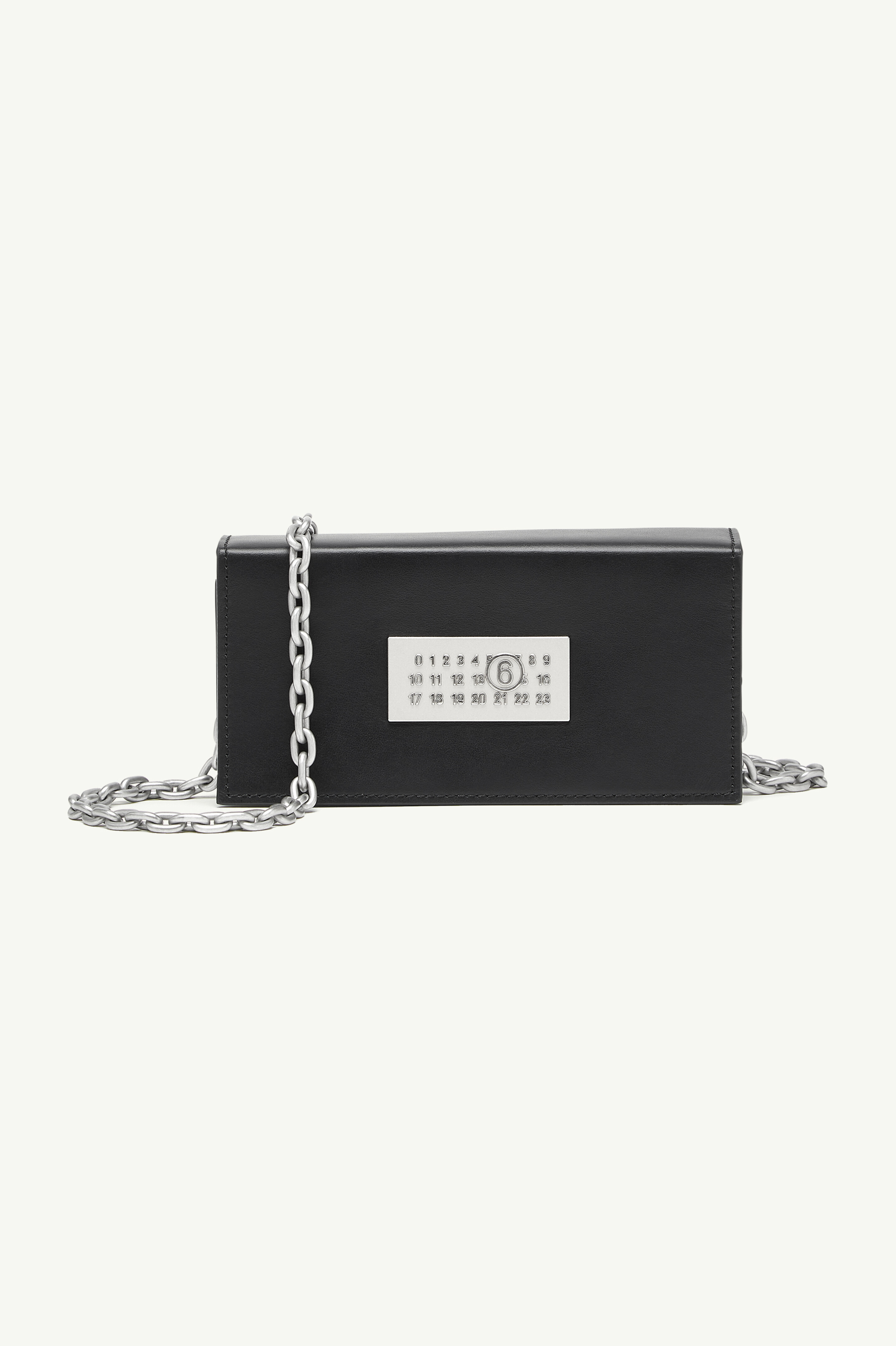 Black Leather Shoulder-Strap Wallet | Maison Margiela