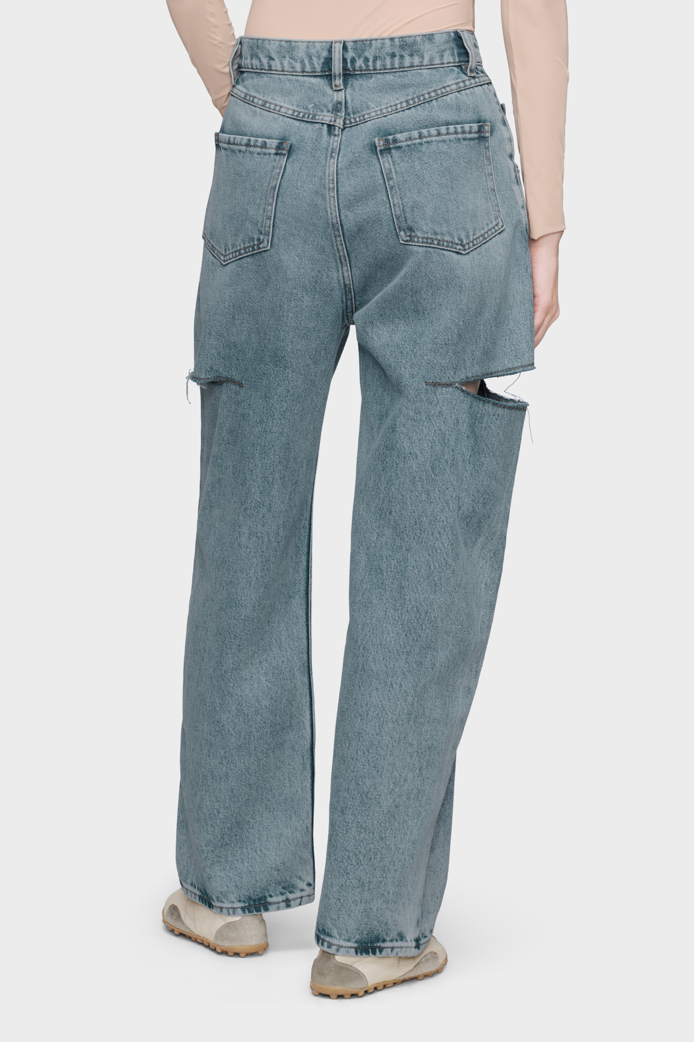 Denim Jeans With Slash Details For Women | Maison Margiela