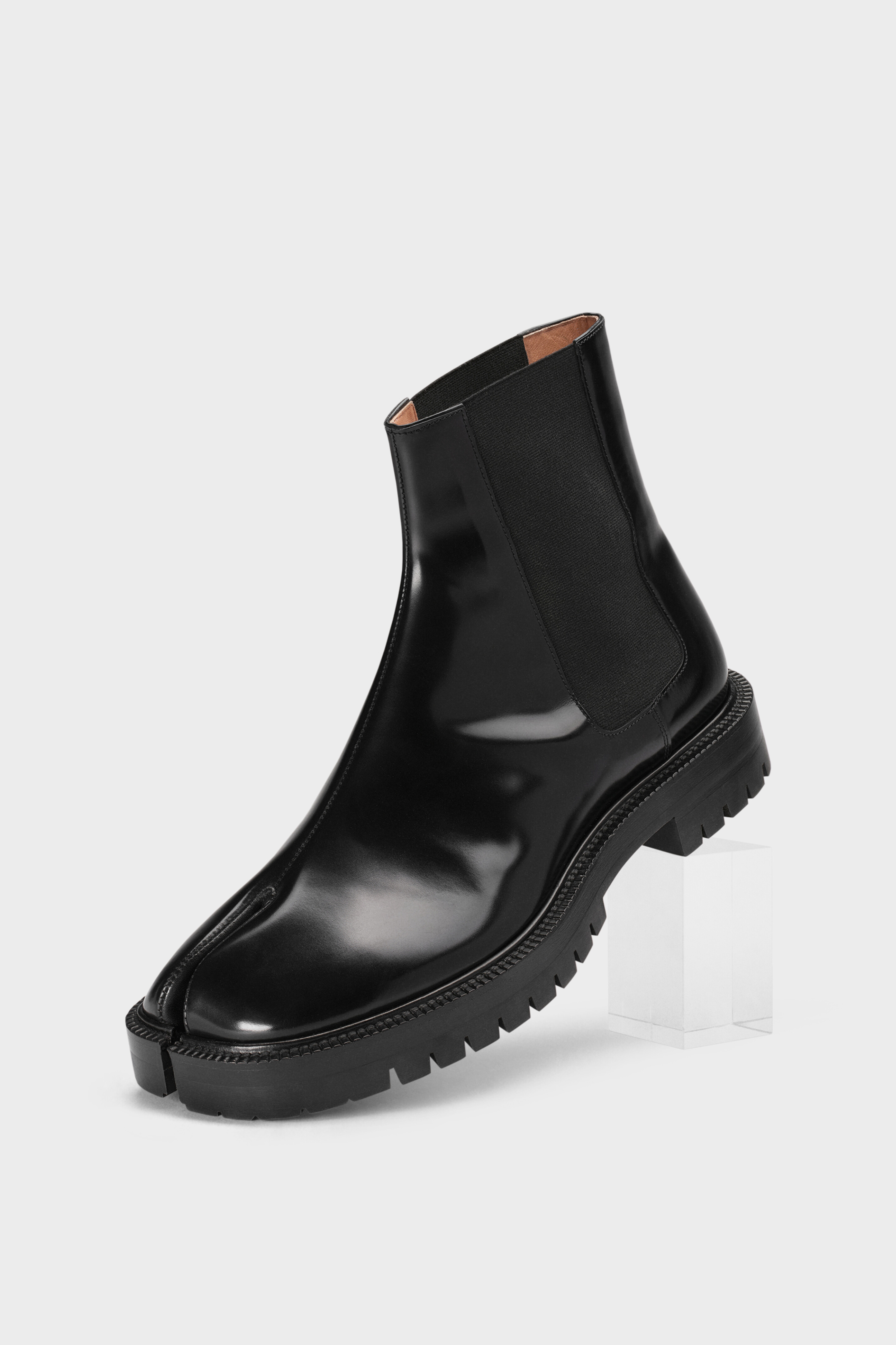 Maison Margiela tabi タビブーツ40 26 26.5 27 Men's Black Leather Tabi Chelsea Boot | Maison Margiela