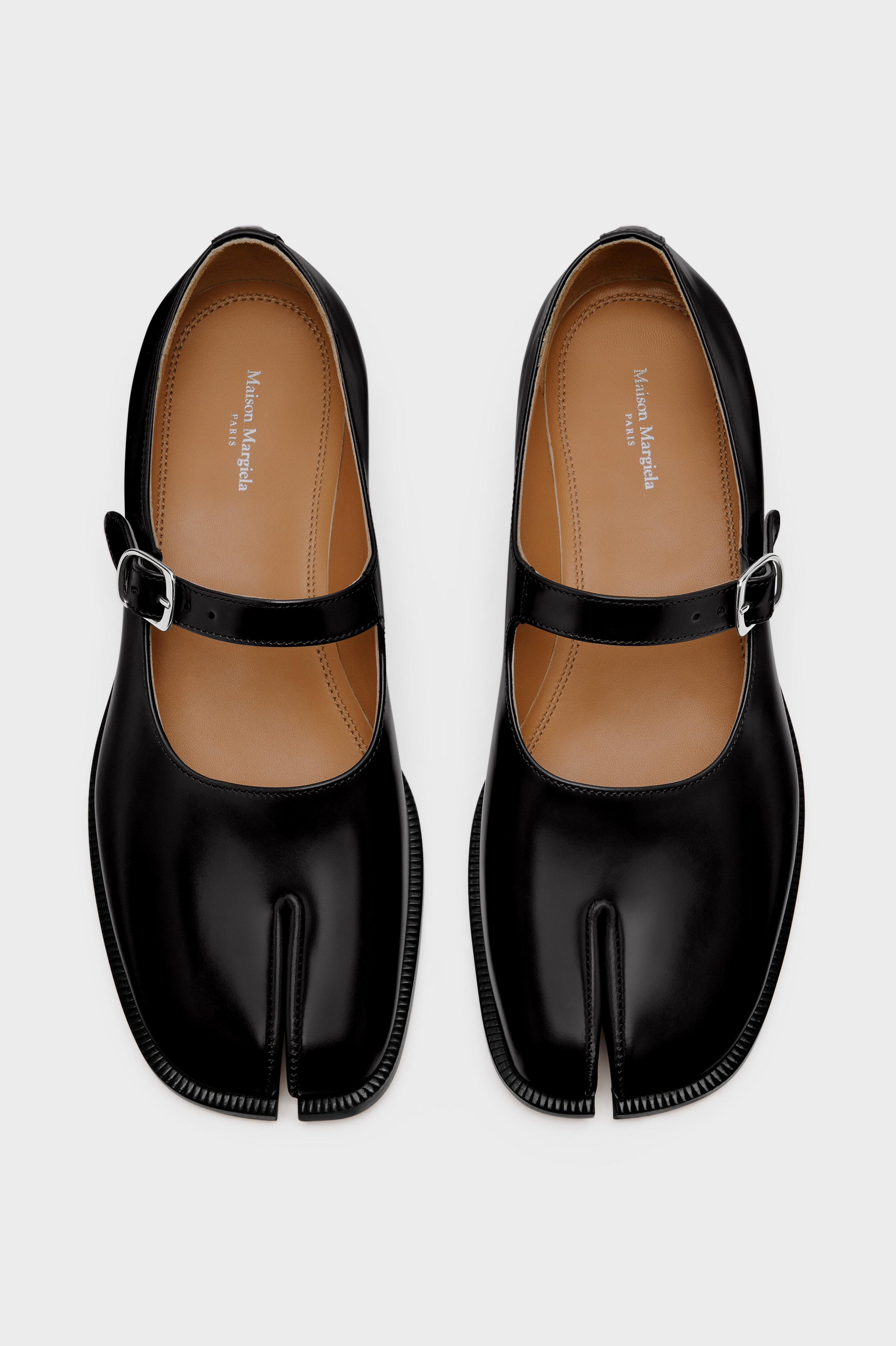 MaisonMargiela Tabi 足袋 タビ メリージェーン 37 Women's Black Leather Tabi Mary-Jane Shoes | Maison Margiela