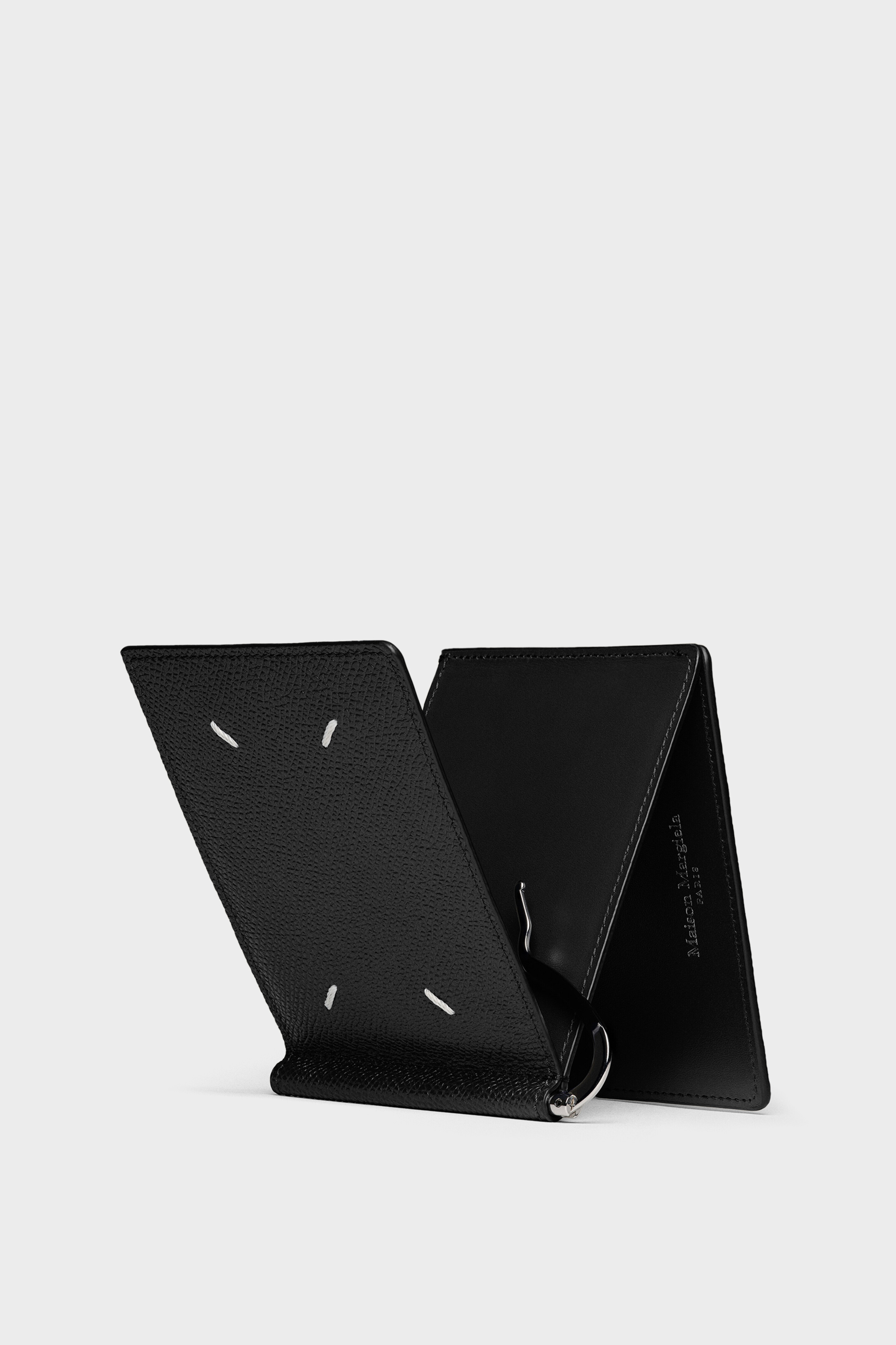 小物 Maison Margiela Money Clip BLACK ☆MAISON MARGIELA☆Money Clip Bovine Leather Wallet Black (Maison