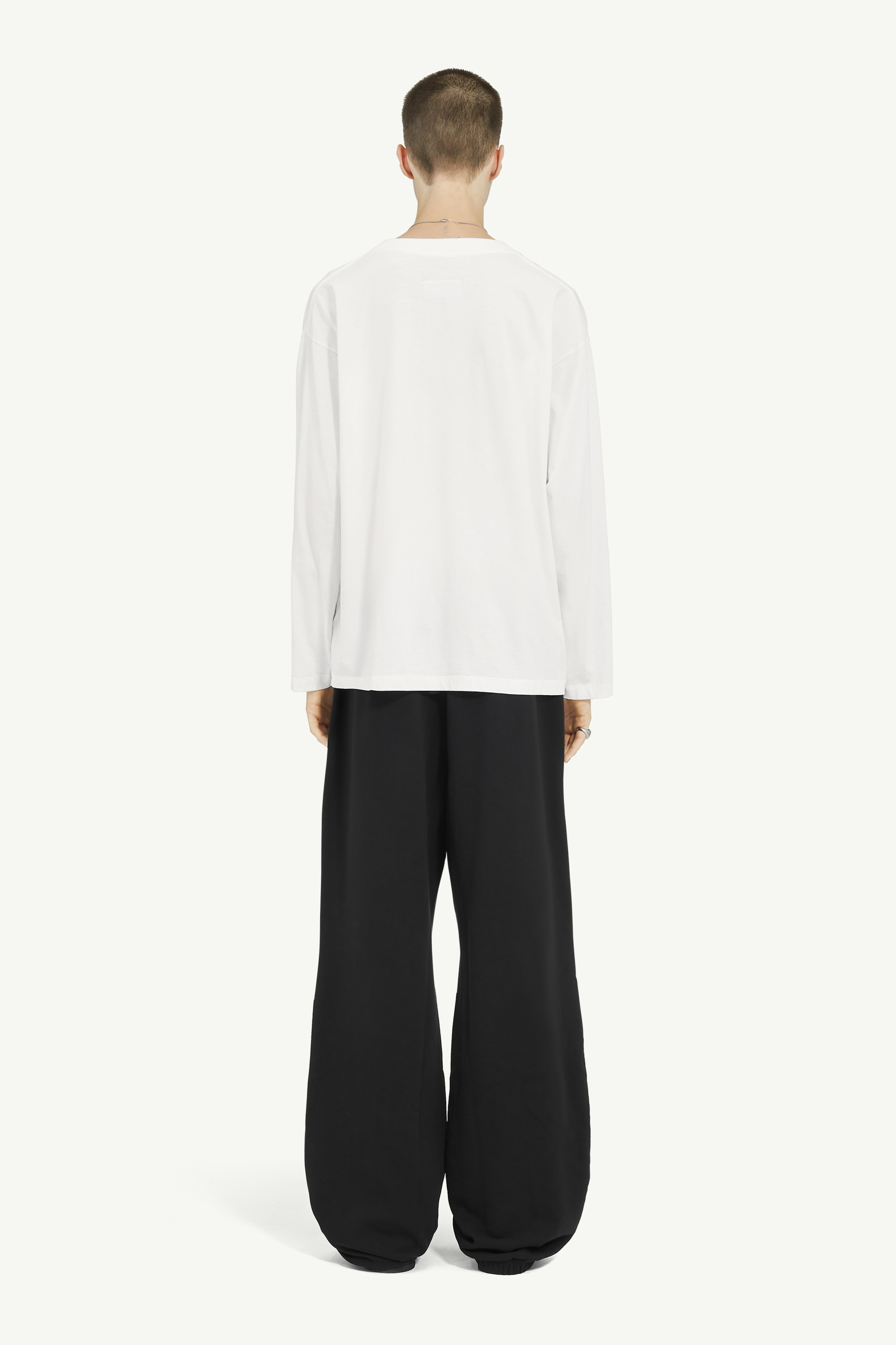 White Cotton Long-sleeved T-Shirt | Maison Margiela
