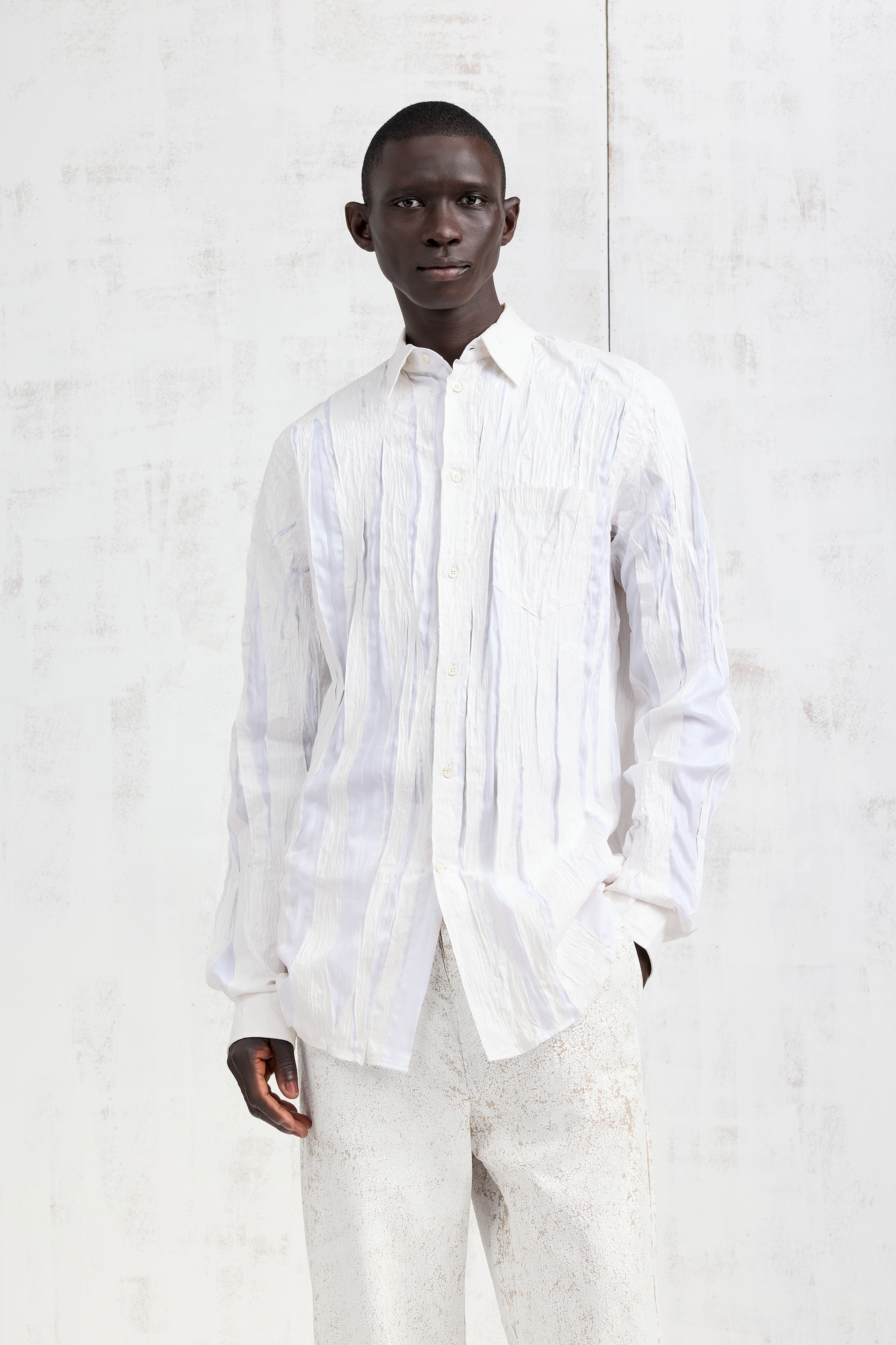 Bianchetto Crinkled Shirt