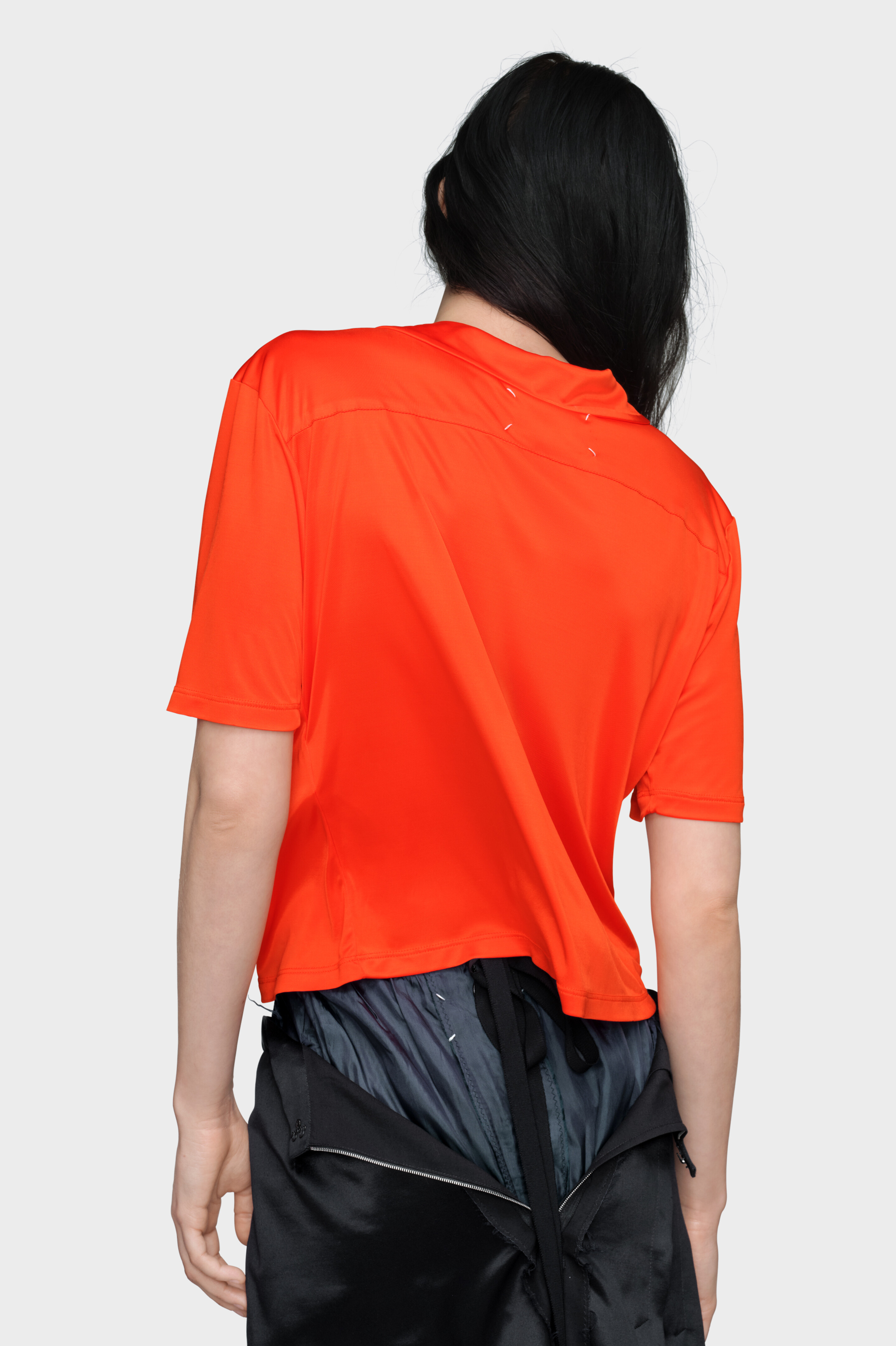 Women's Orange Viscose Polo Shirt | Maison Margiela