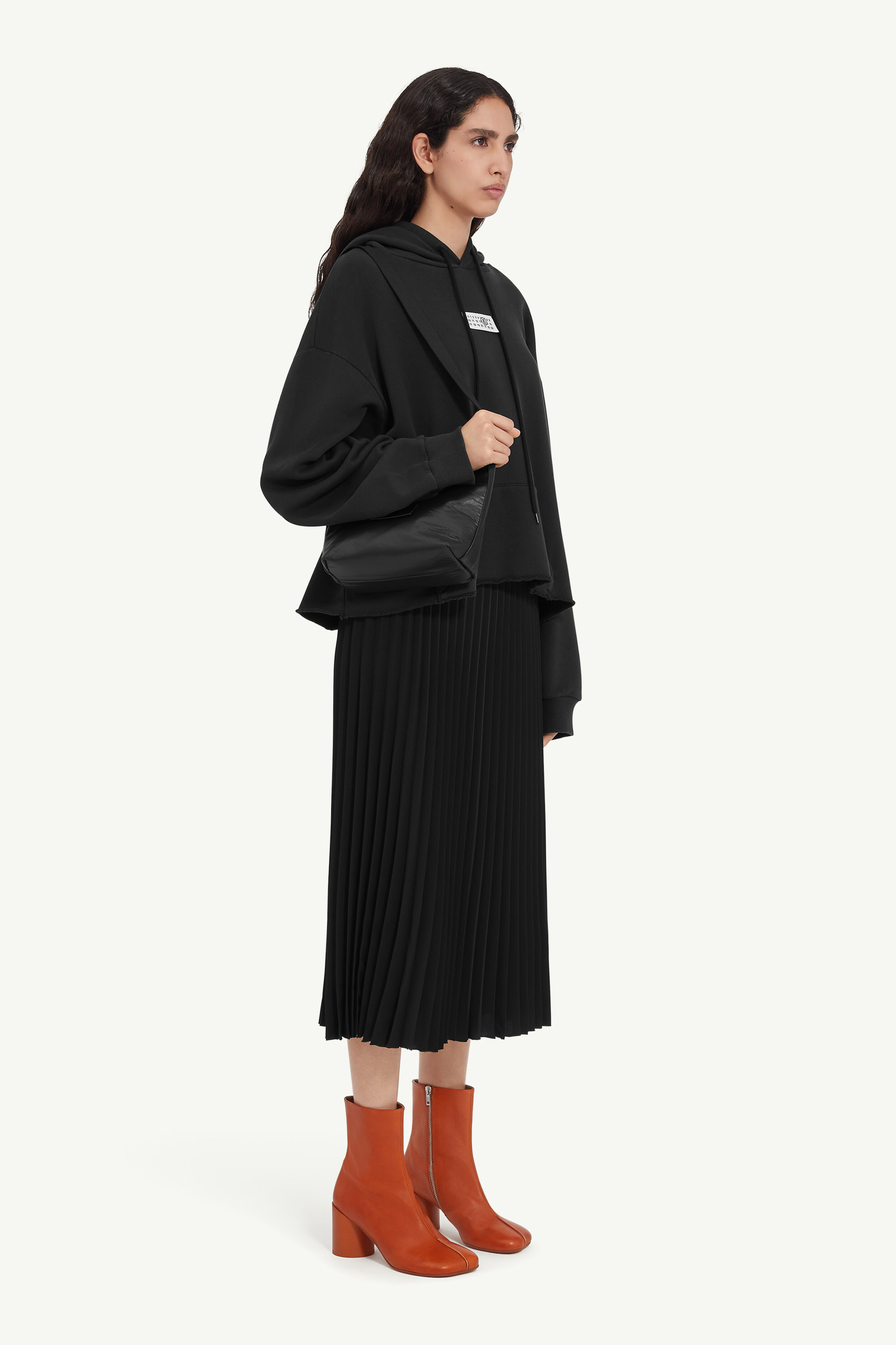 Black Hooded Sweatshirt | Maison Margiela