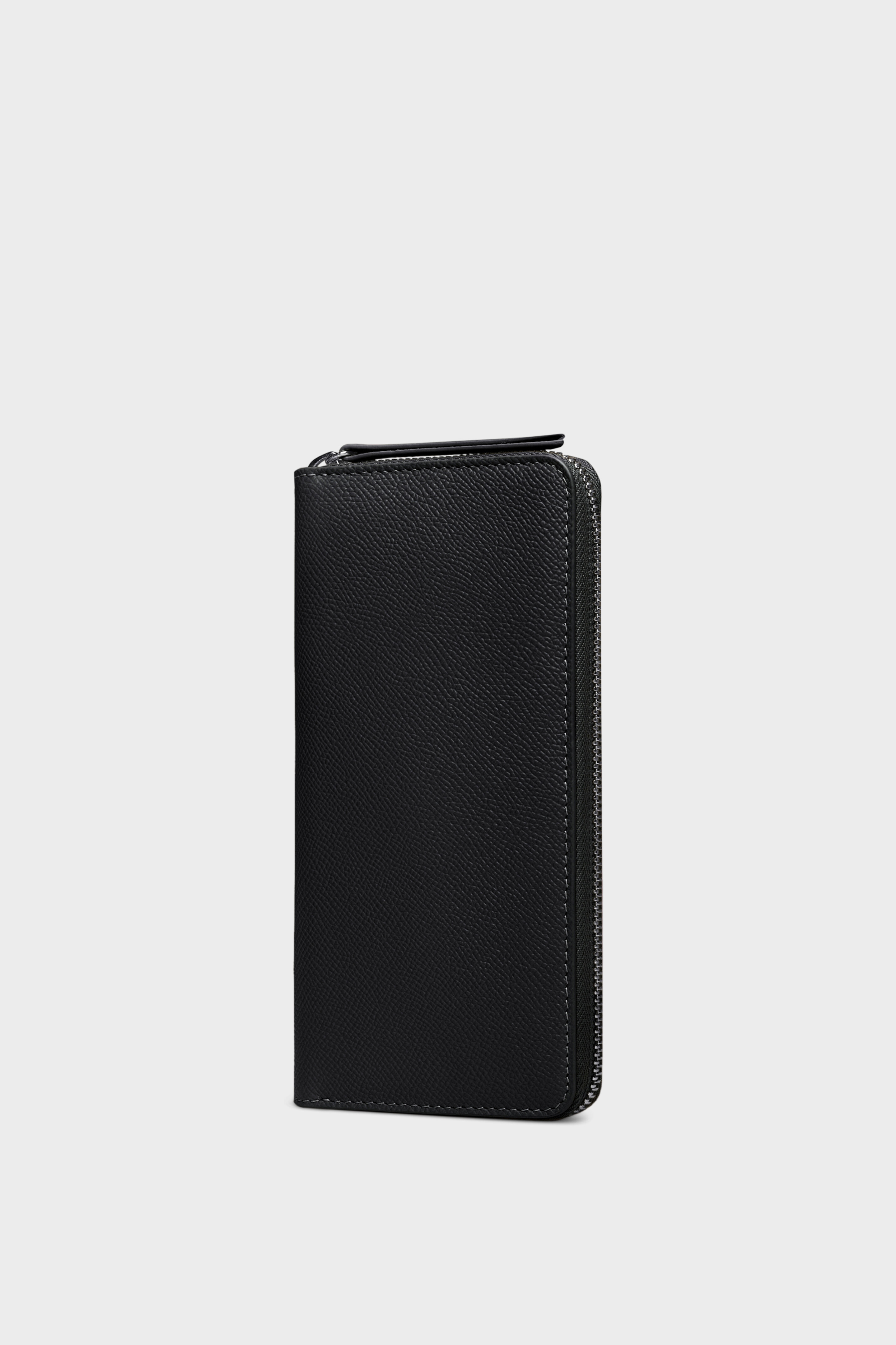 Black Four stitches zip-around wallet | Maison Margiela Official
