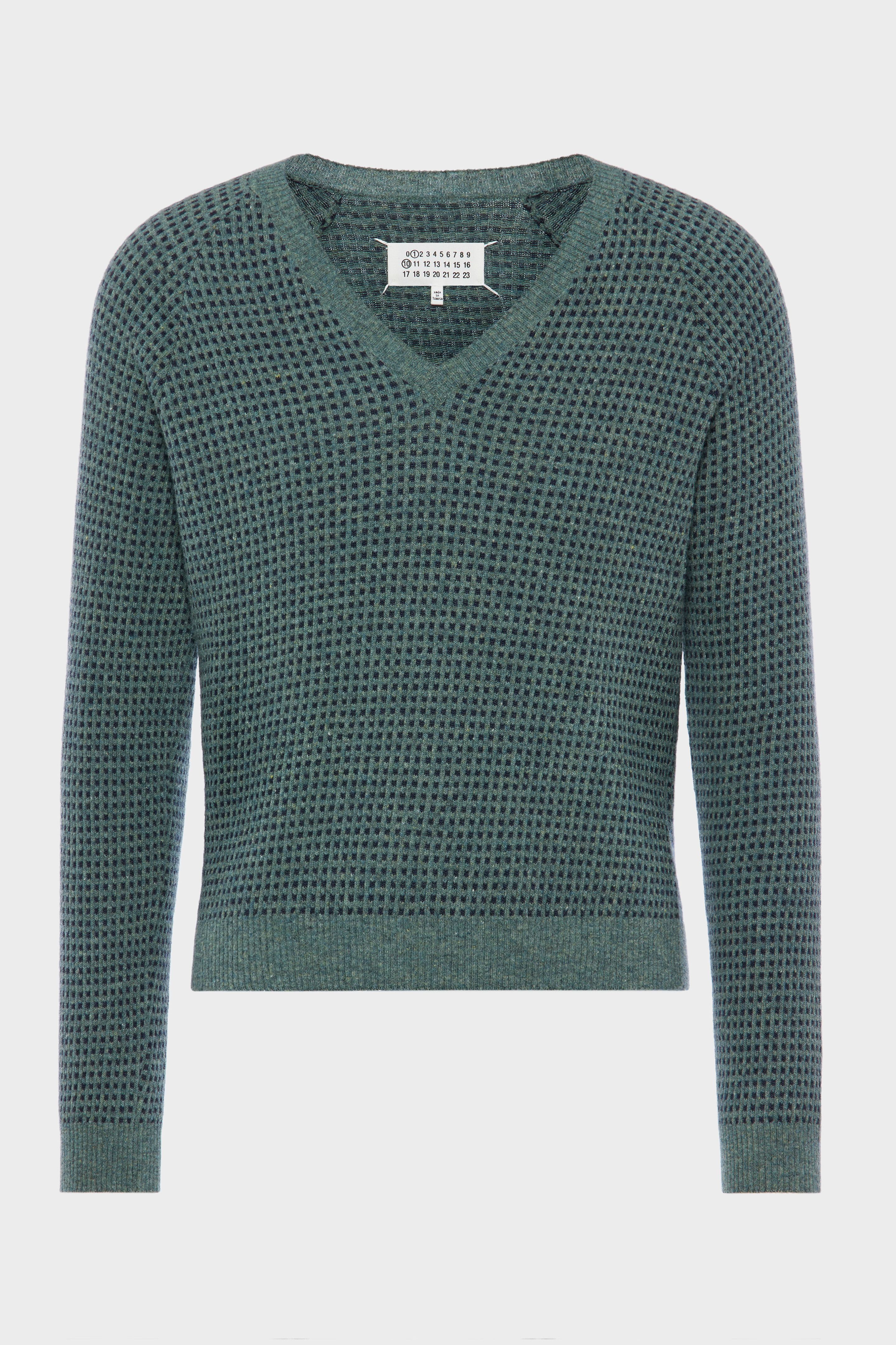 Wool-blend V-neck sweater