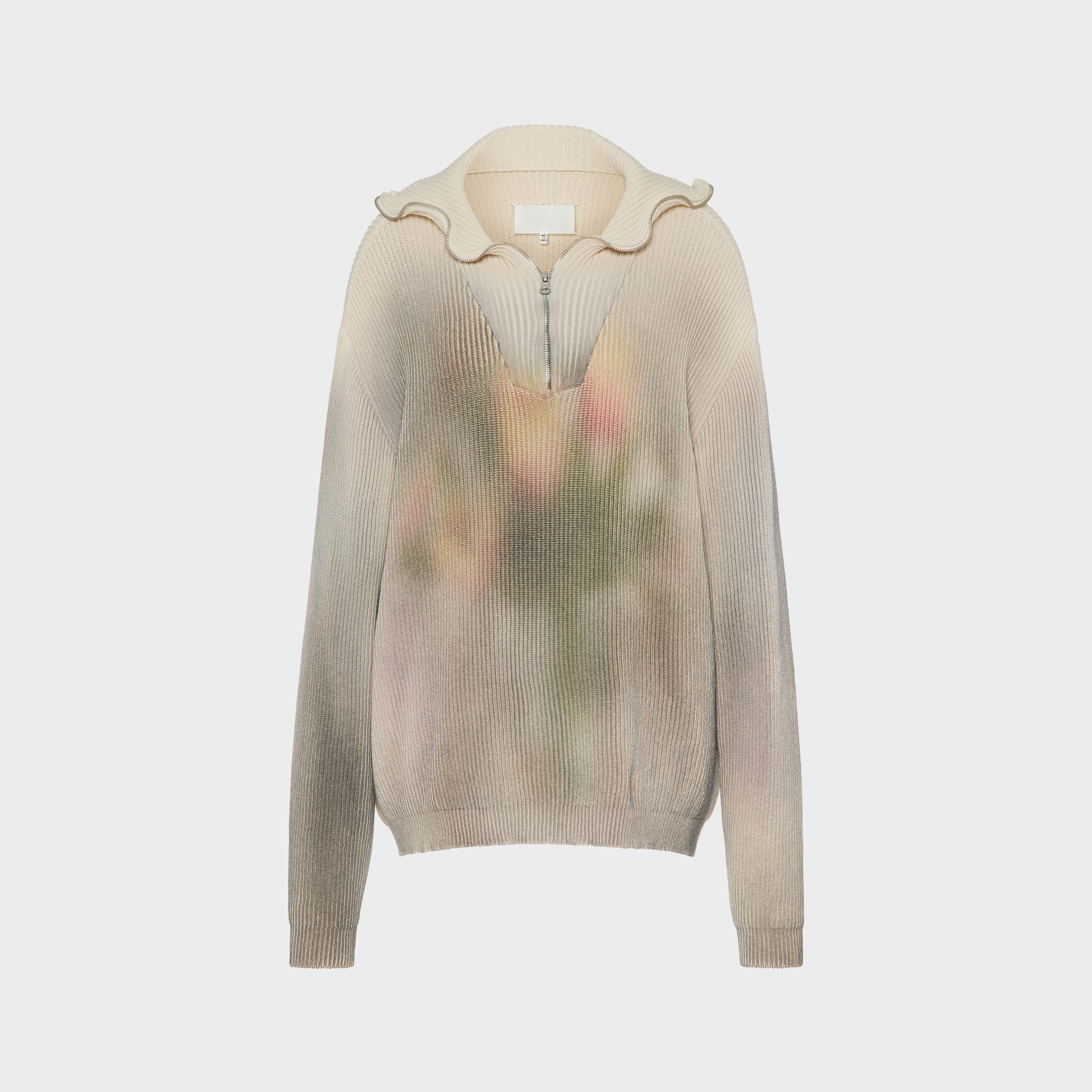 マルジェラ スリーピース Ecru Zip Knit Pullover | Maison Margiela Official