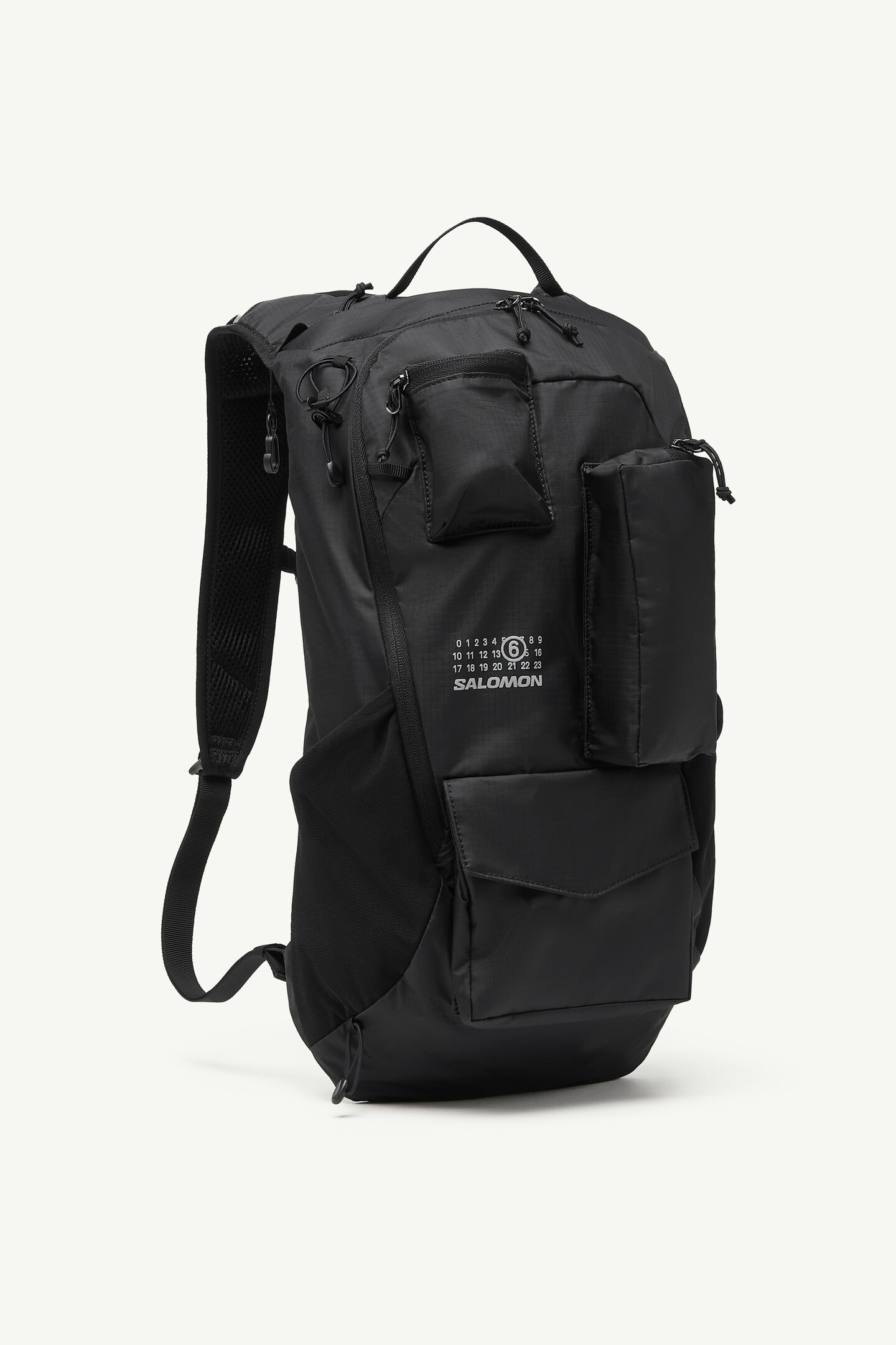 Black MM6 x Salomon Numeric Nylon Backpack | MM6 Official