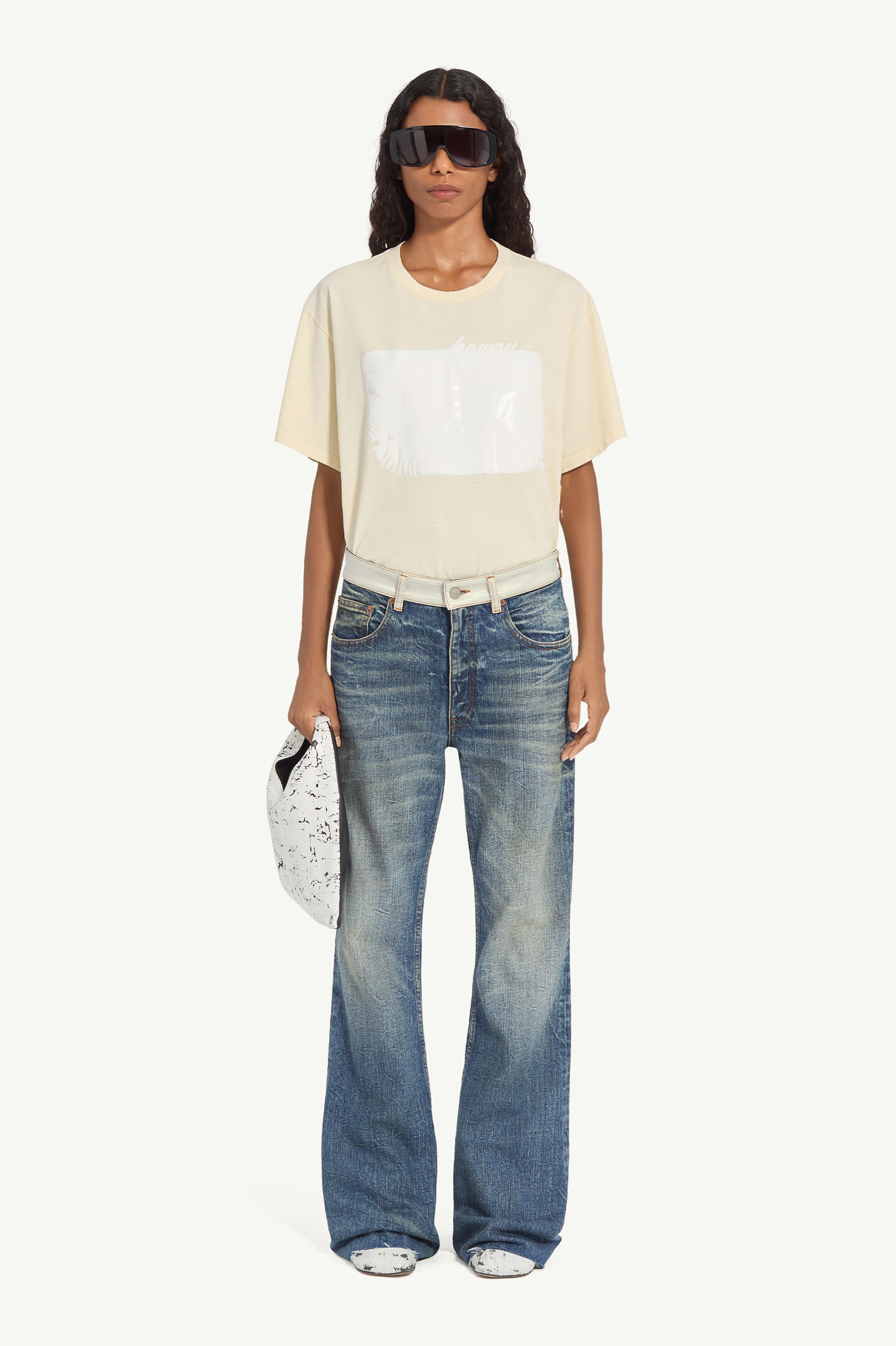 Blue Bootcut Jeans | MM6 Official