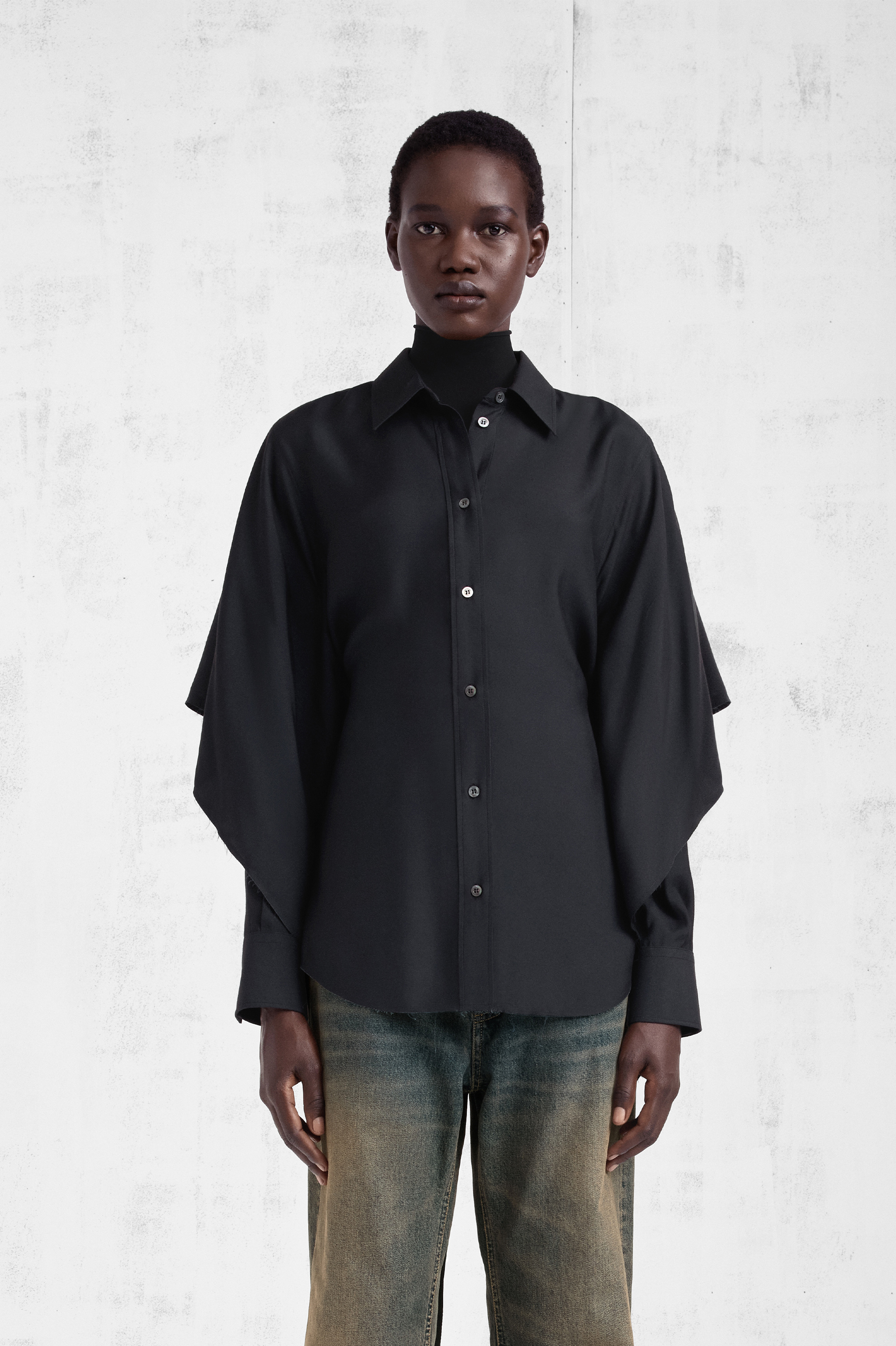 Maison Margiela ケープスリーブシャツ