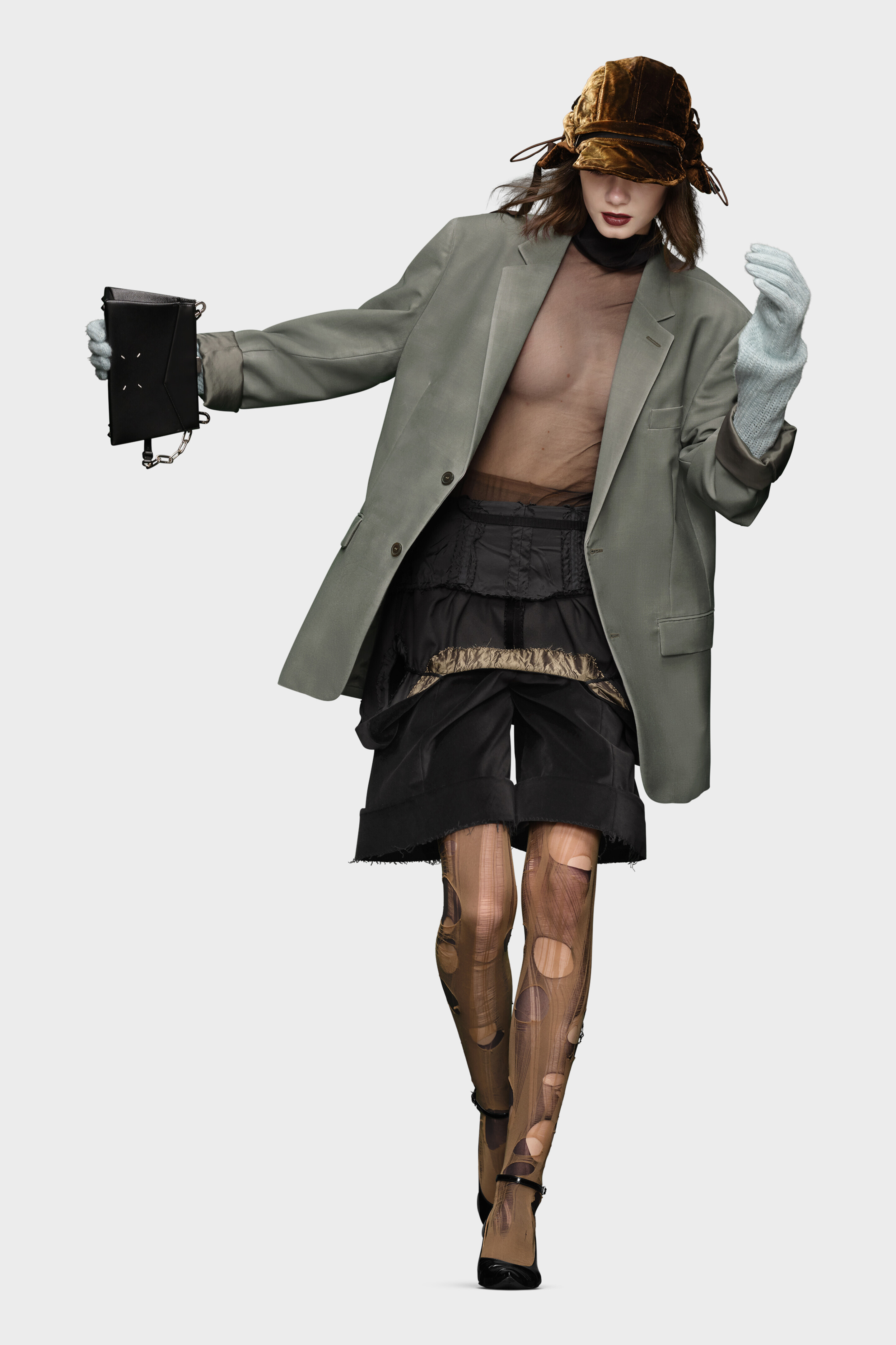 モヘアウール ブレザー