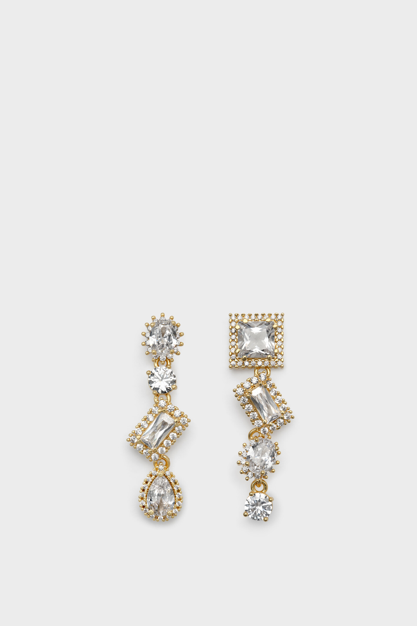 Gold Cluster Drop Earrings | Maison Margiela Official