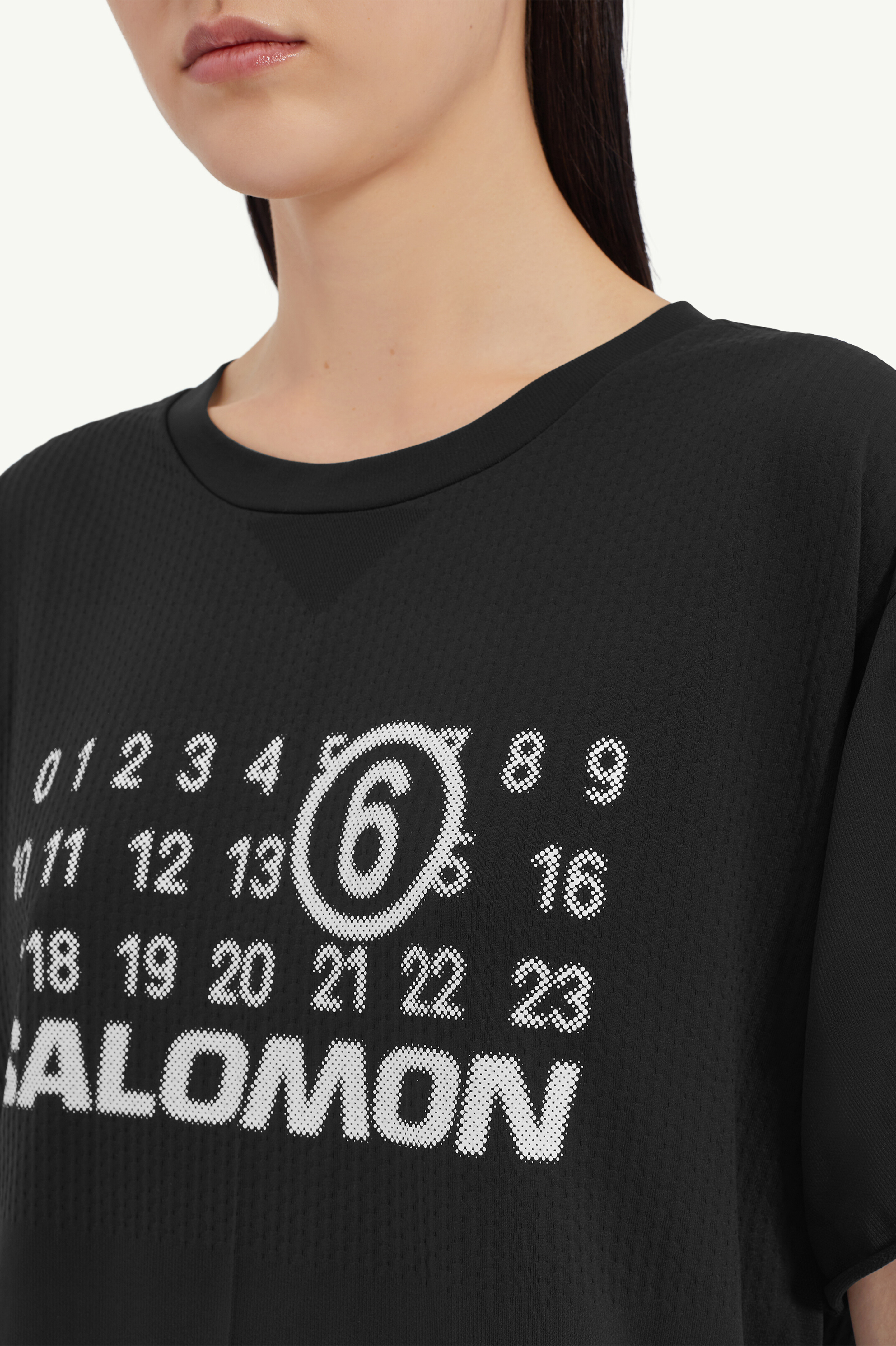 Black Nylon Seamless T-Shirt | Maison Margiela