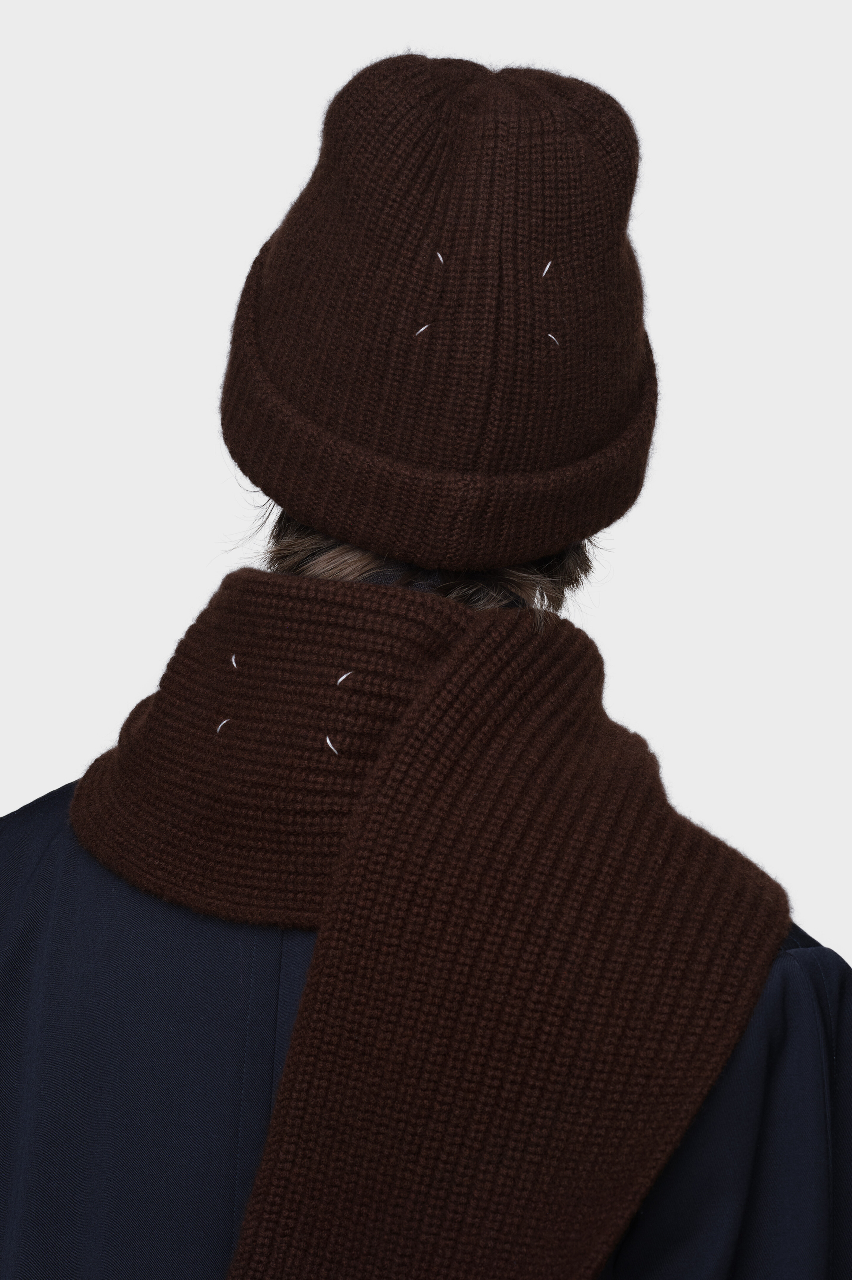 Men's Brown Cashmere Beanie | Maison Margiela