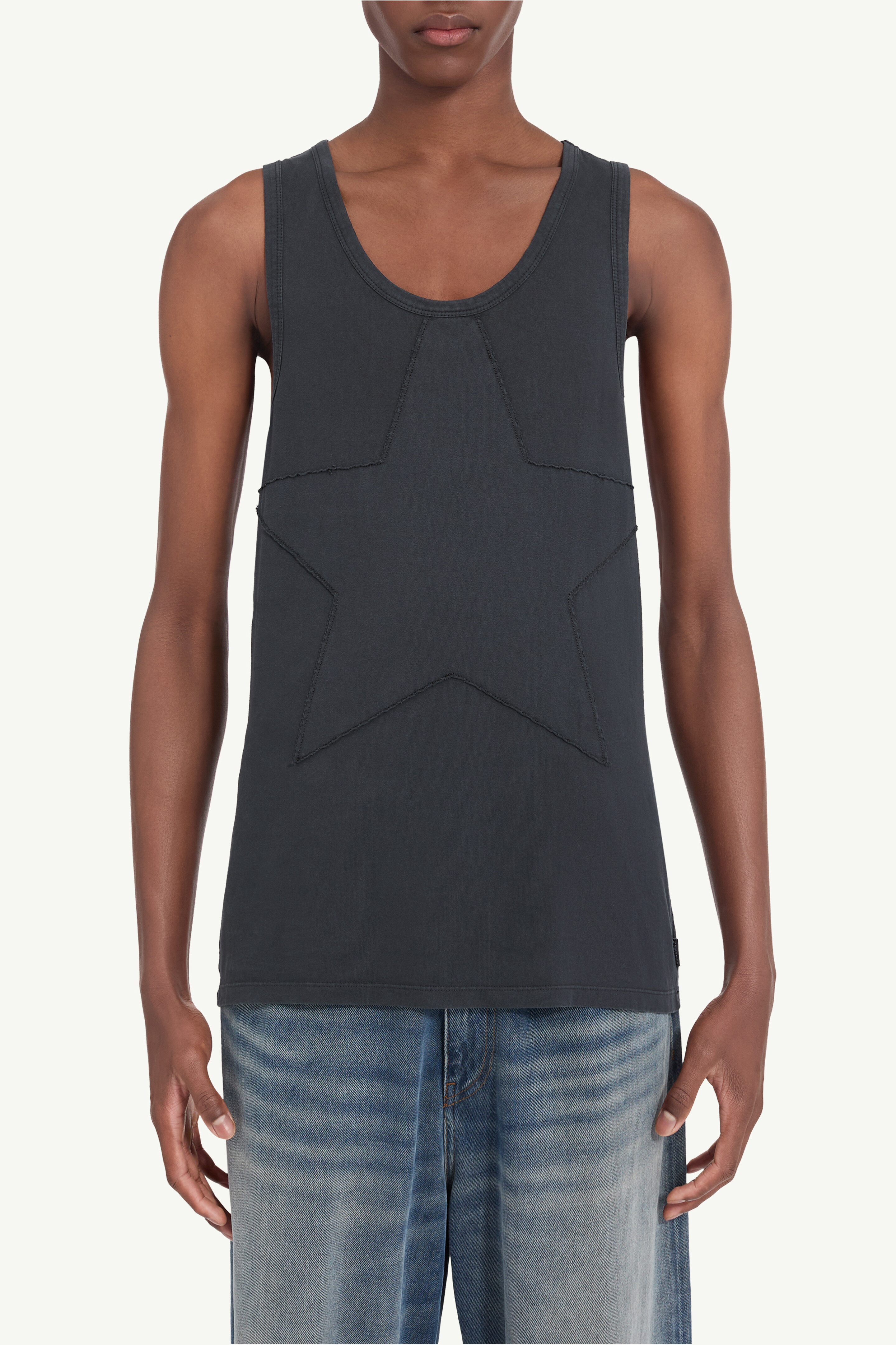 Black Sleeveless tank top | MM6 Official