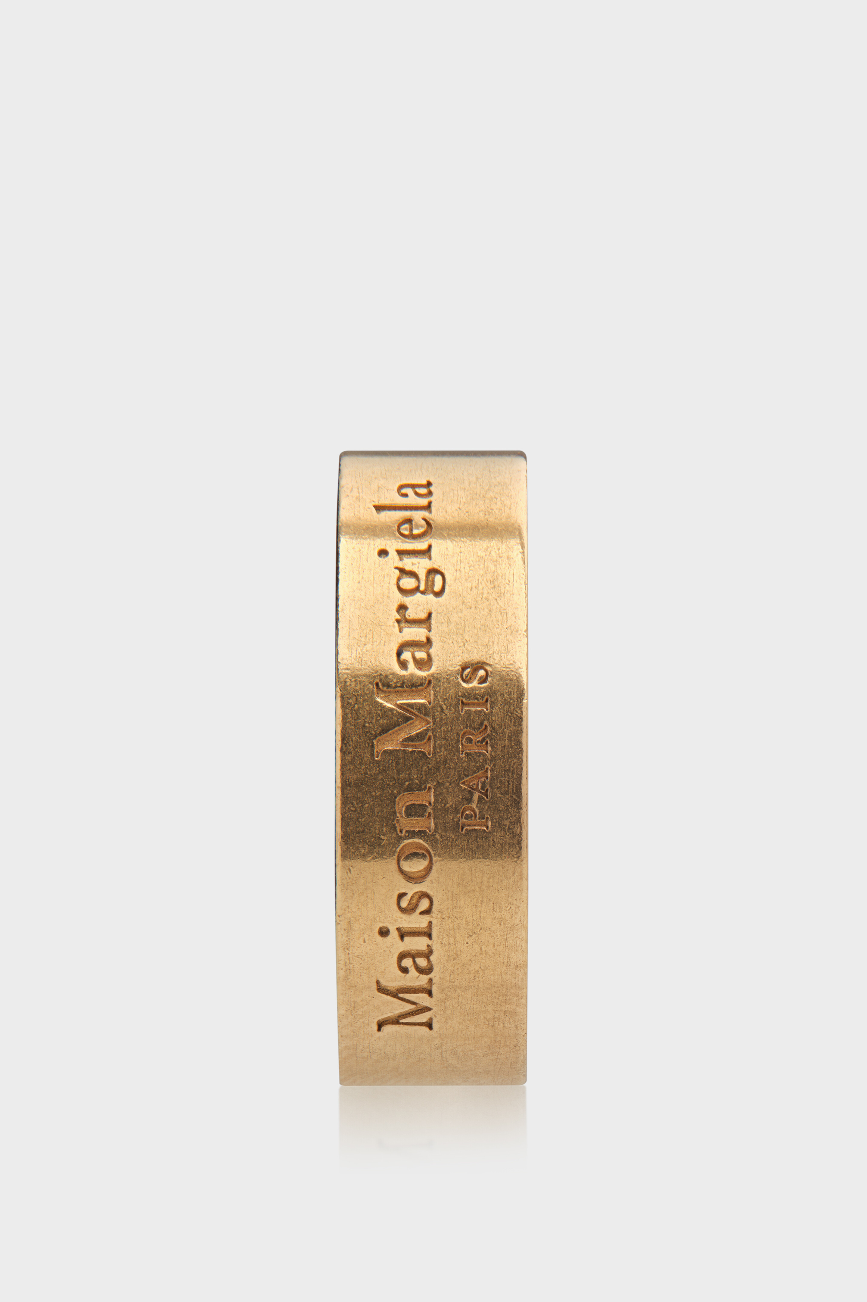 正規品【Maison Margiela】 Gold Logo Ring リング Maison Margiela: Gold Logo Ring | SSENSE