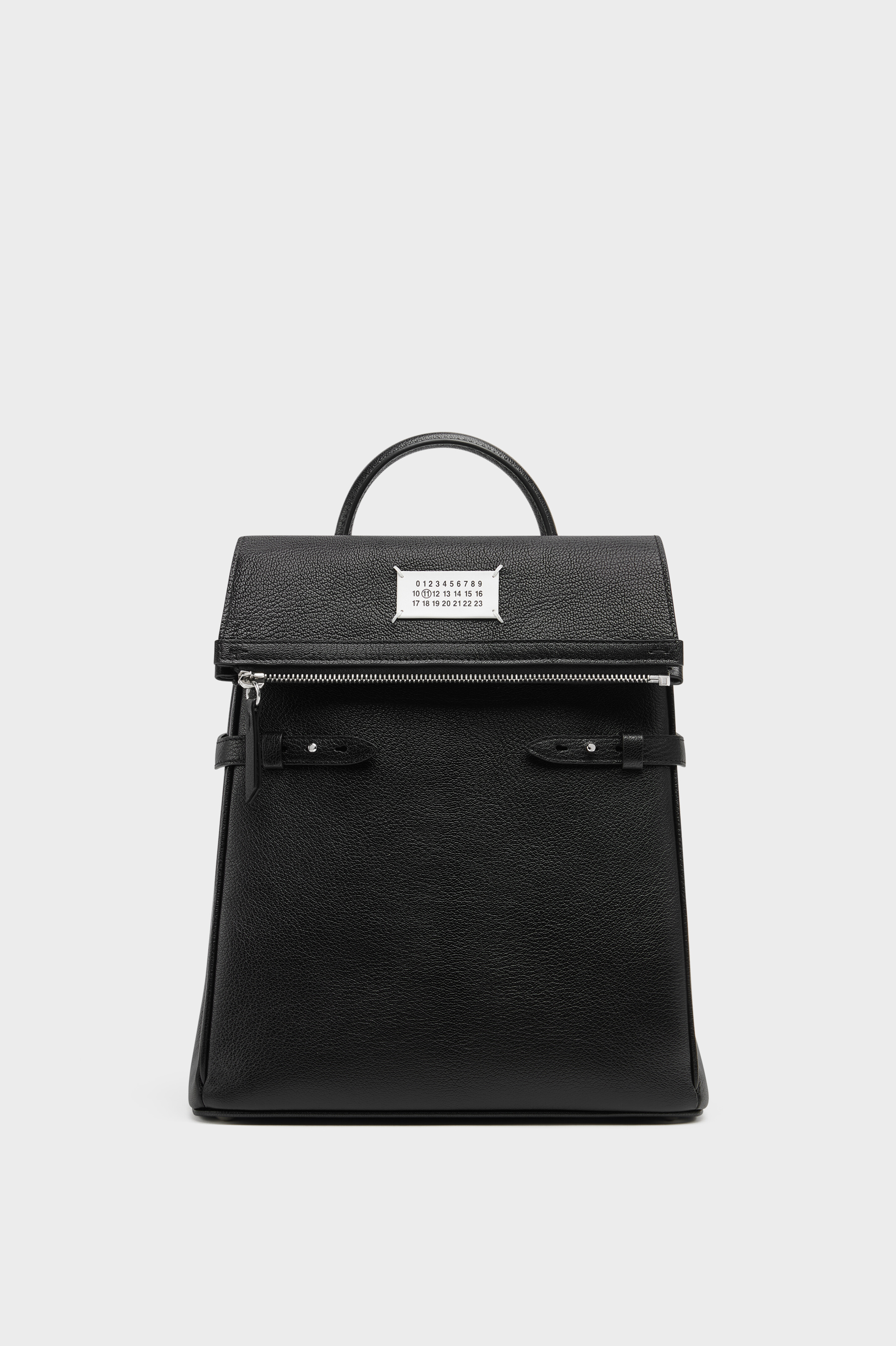 Black Goat Leather 5AC Top Handle Backpack | Maison Margiela