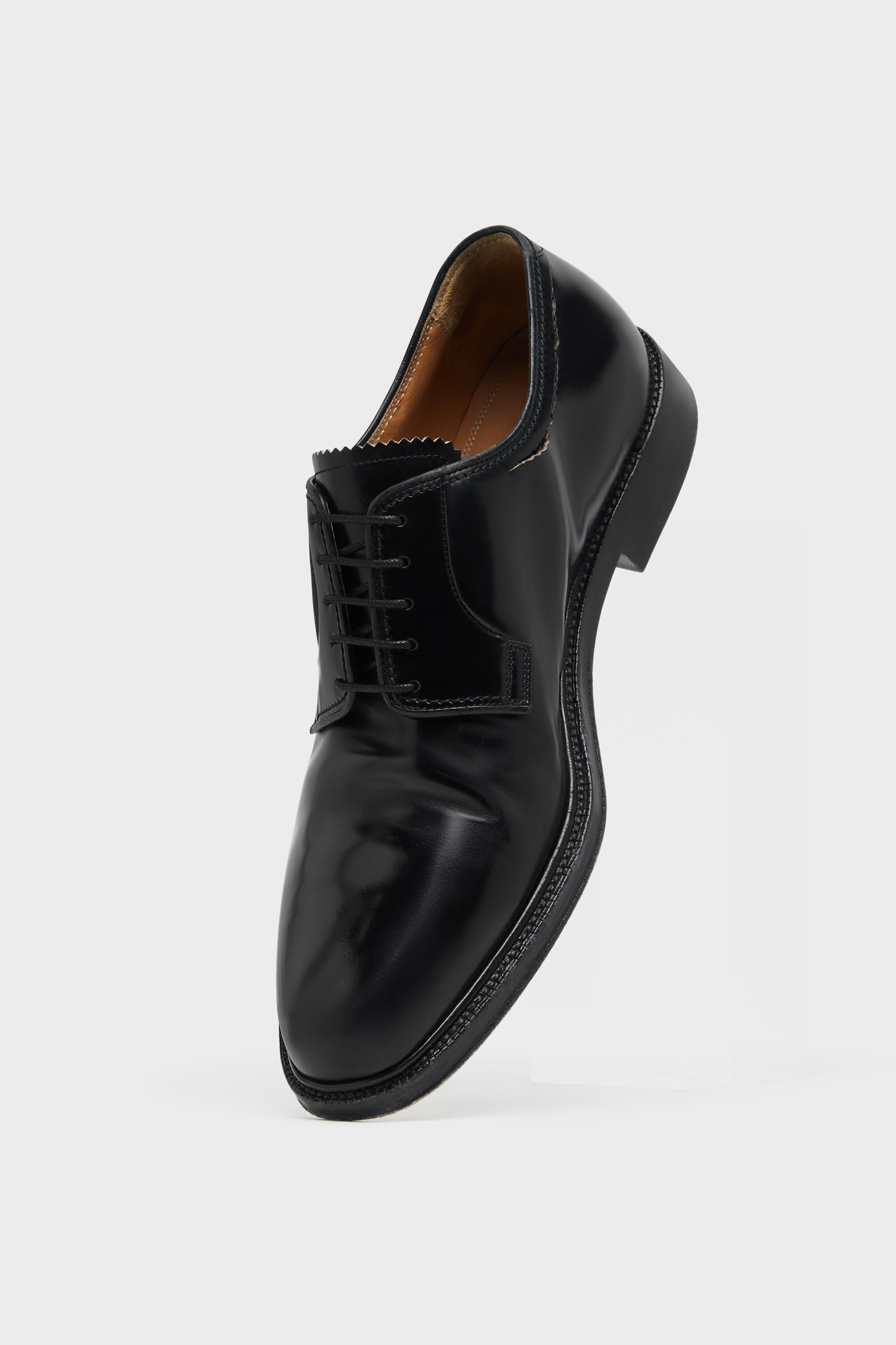 Men's Black Leather Loved To Death Derbies | Maison Margiela