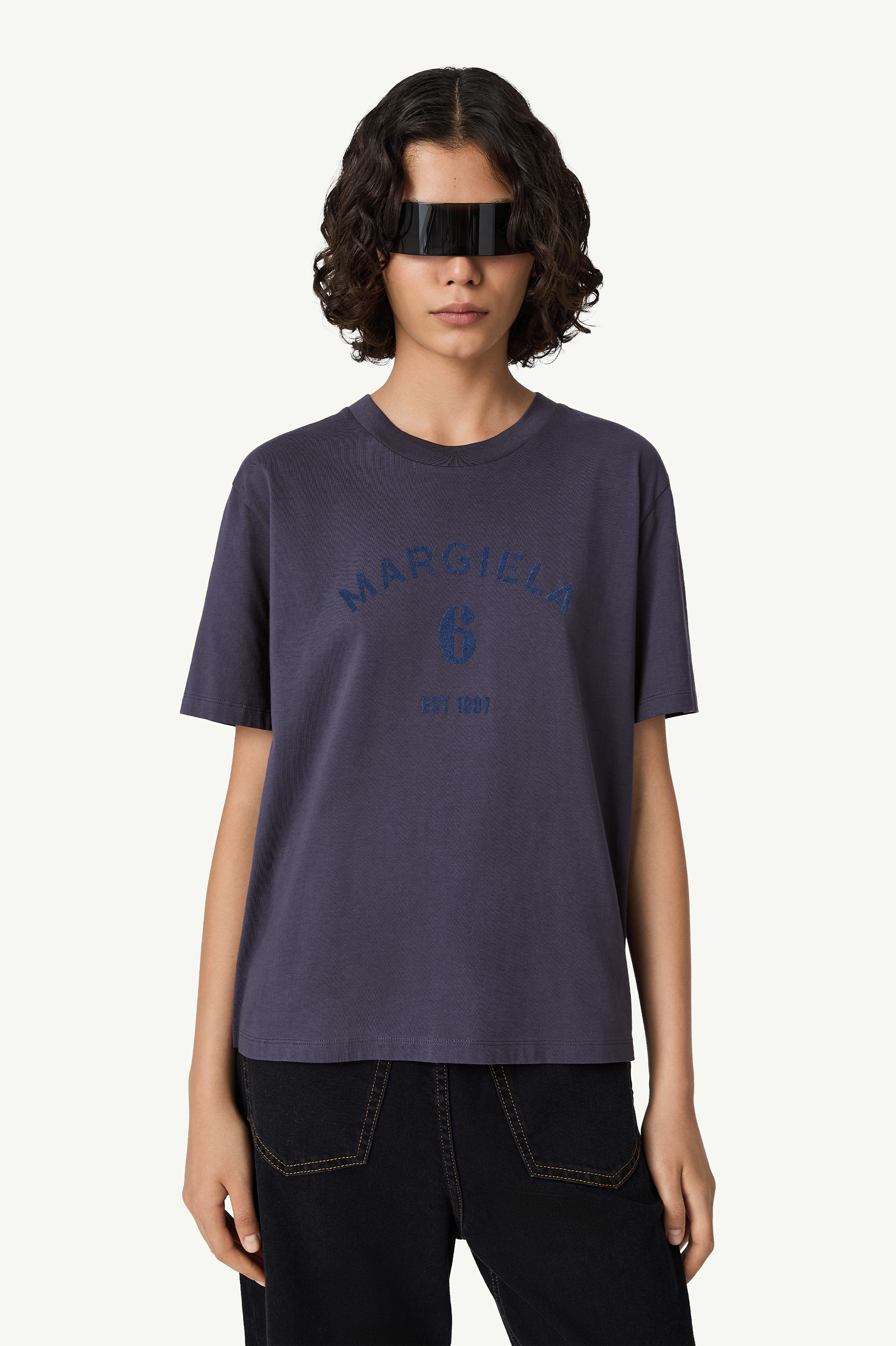 Blue Mannequin print t-shirt | MM6 Official