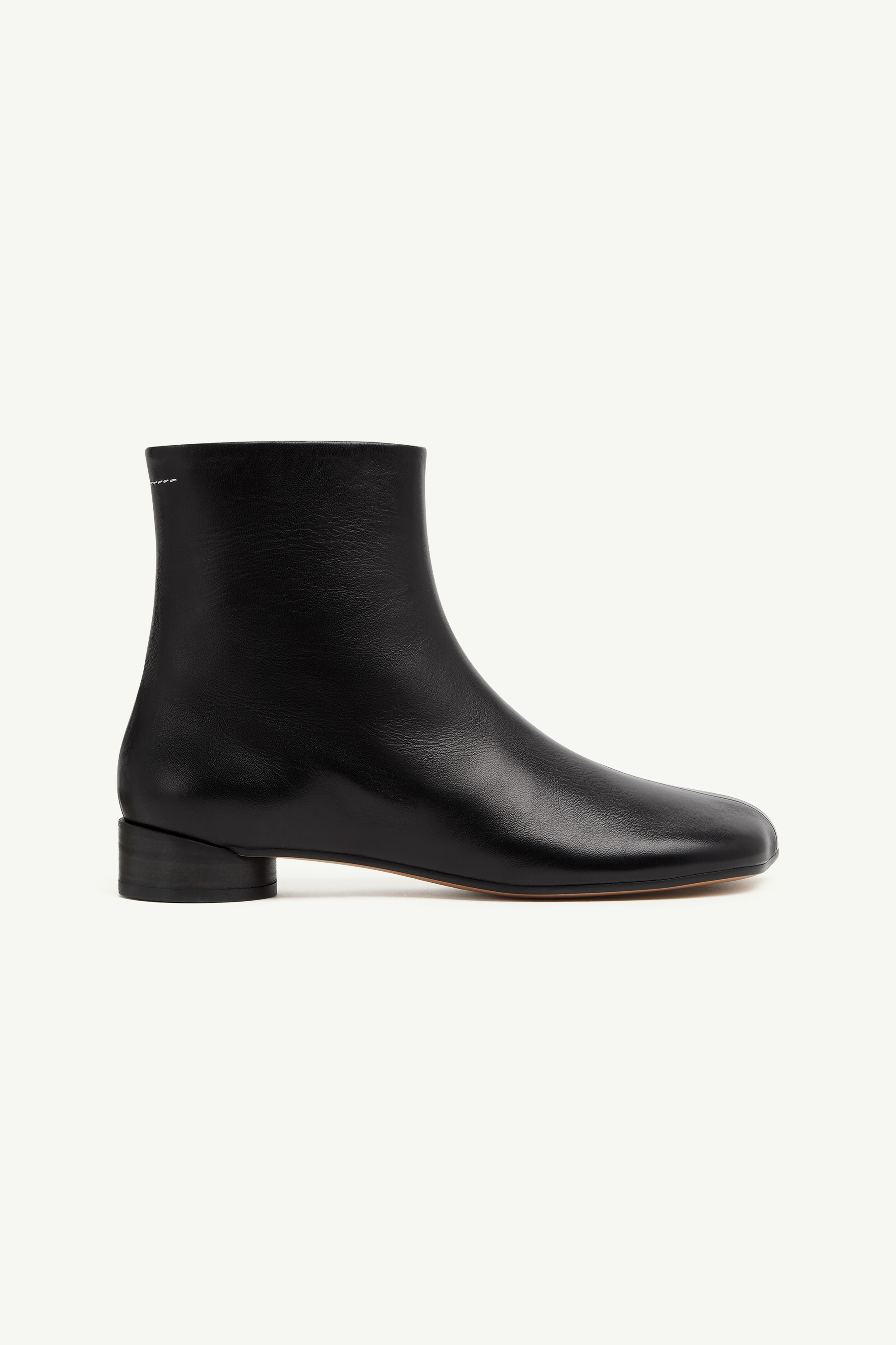 Black Zipped Nappa Leather Ankle Boots | Maison Margiela