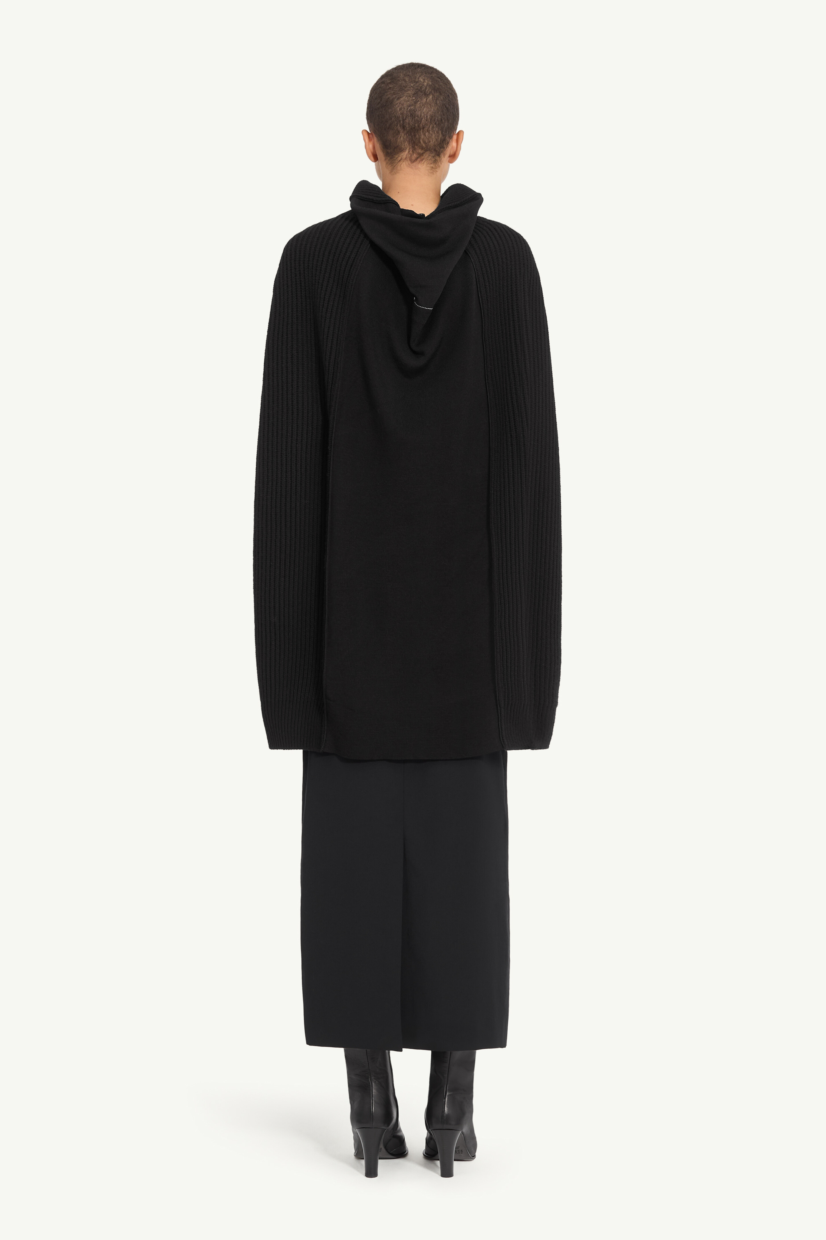 リブニット カーディガン