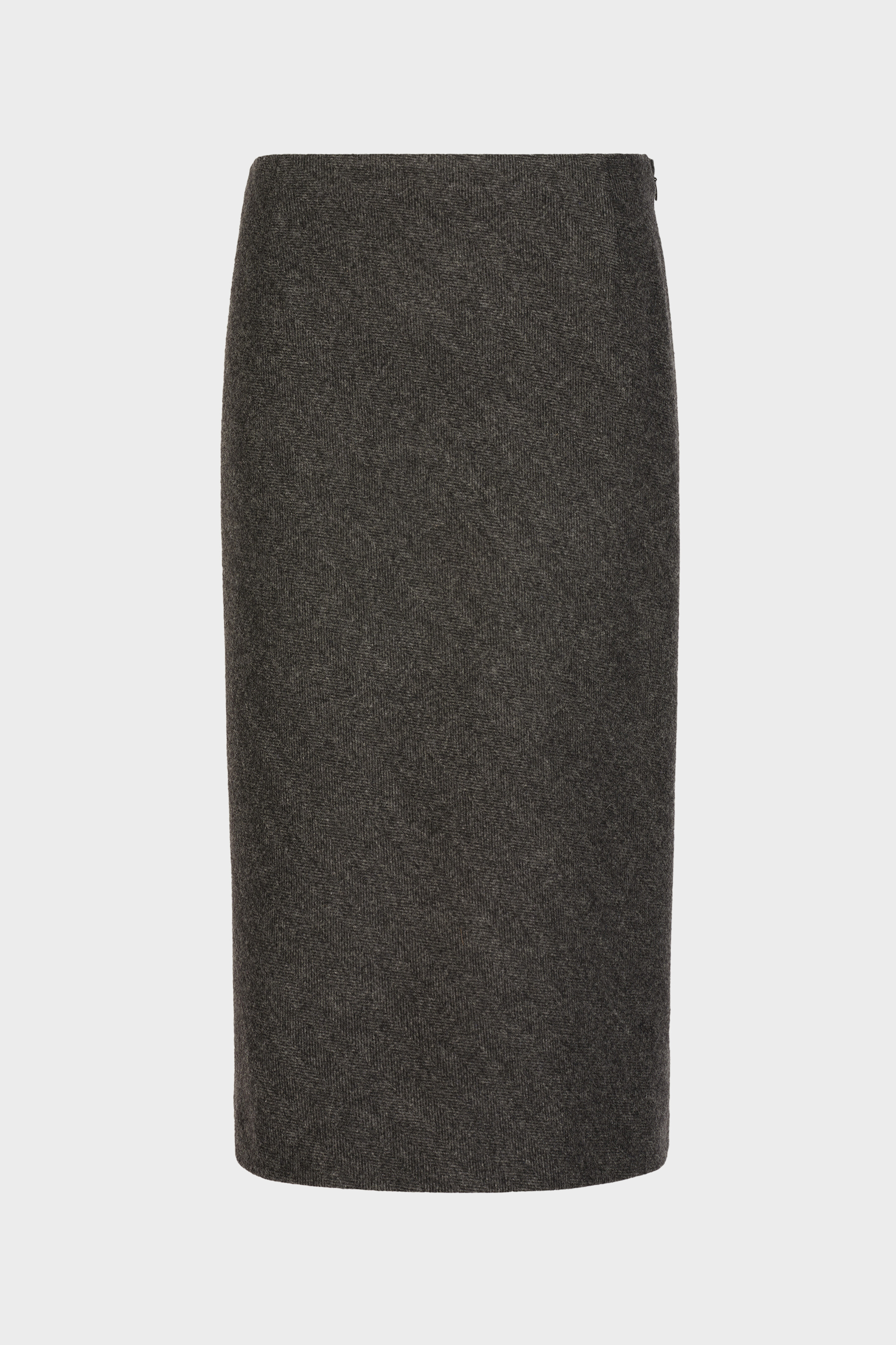 Grey Wool A-Line Midi Skirt | Maison Margiela