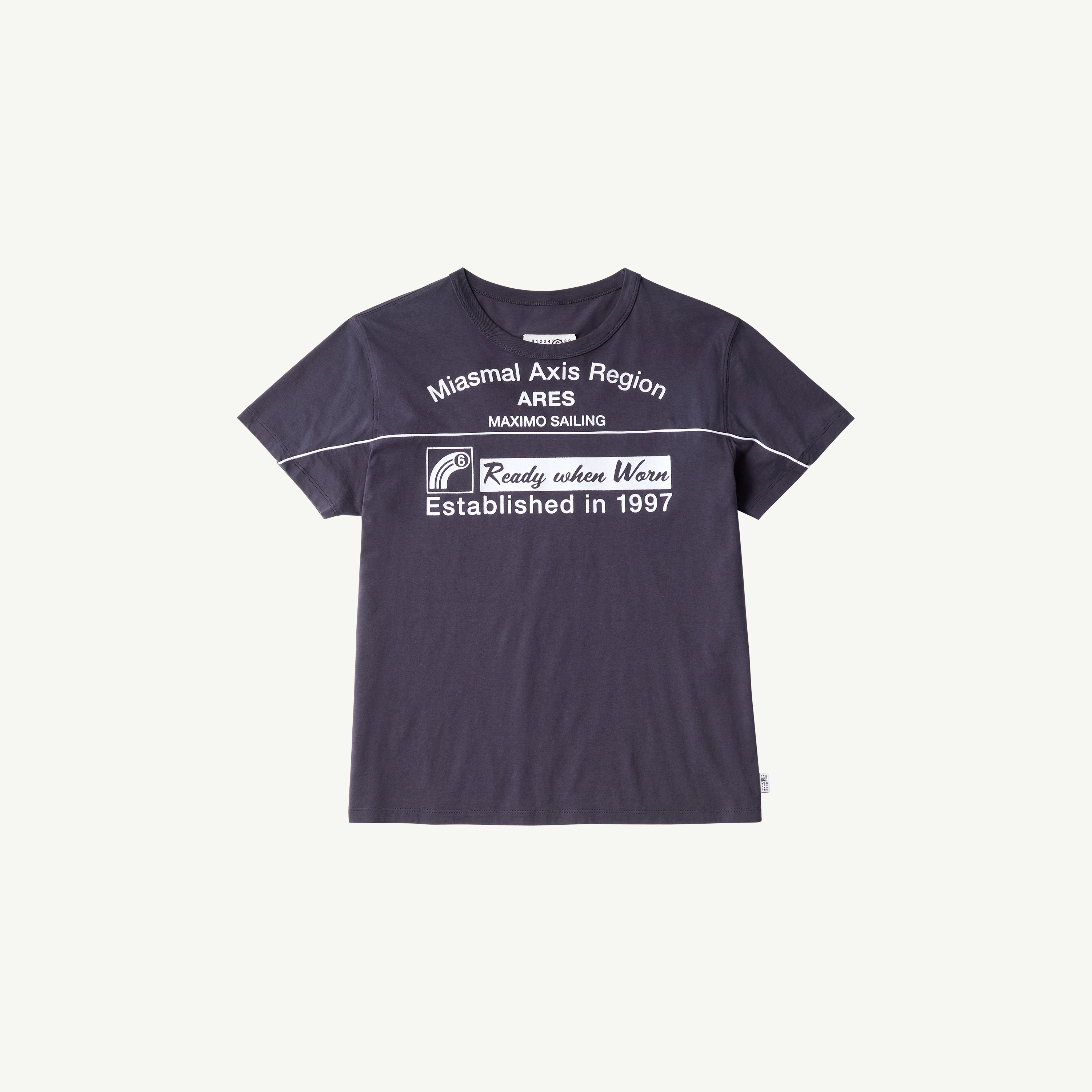 Blue Anagram print t-shirt | MM6 Official