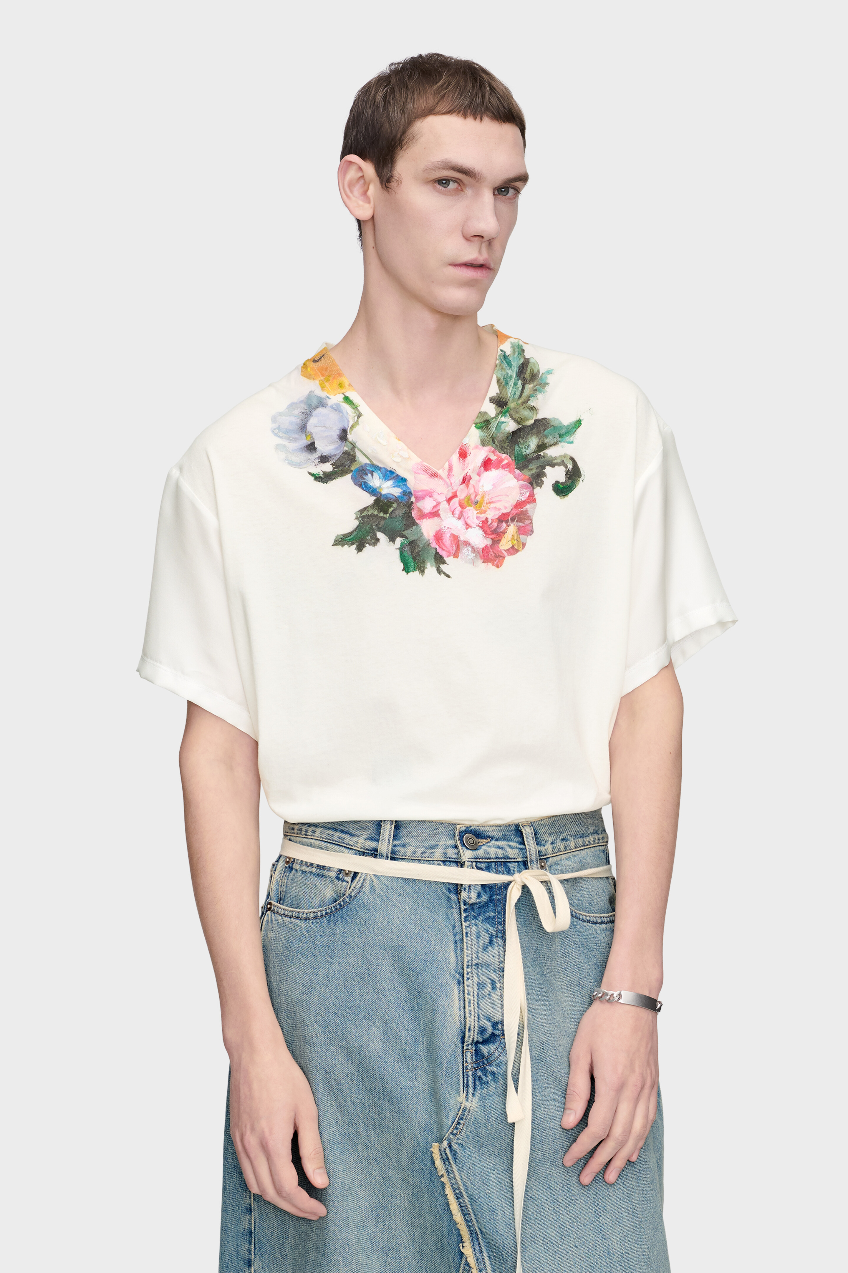 26ss Maison Margiela 花柄 パッチワーク Tシャツ　白タグ 26ss Maison Margiela 花柄 パッチワーク Tシャツ 白タグ 26ss Maison