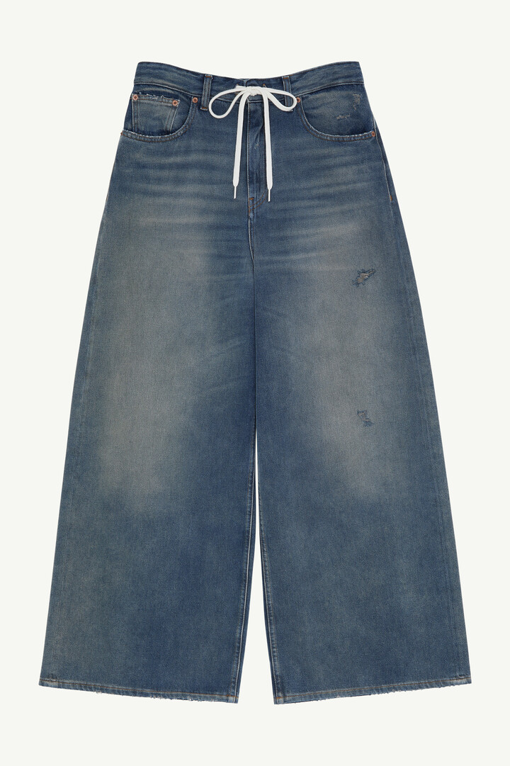 Blue Drawstring Wide-leg Jeans | Maison Margiela
