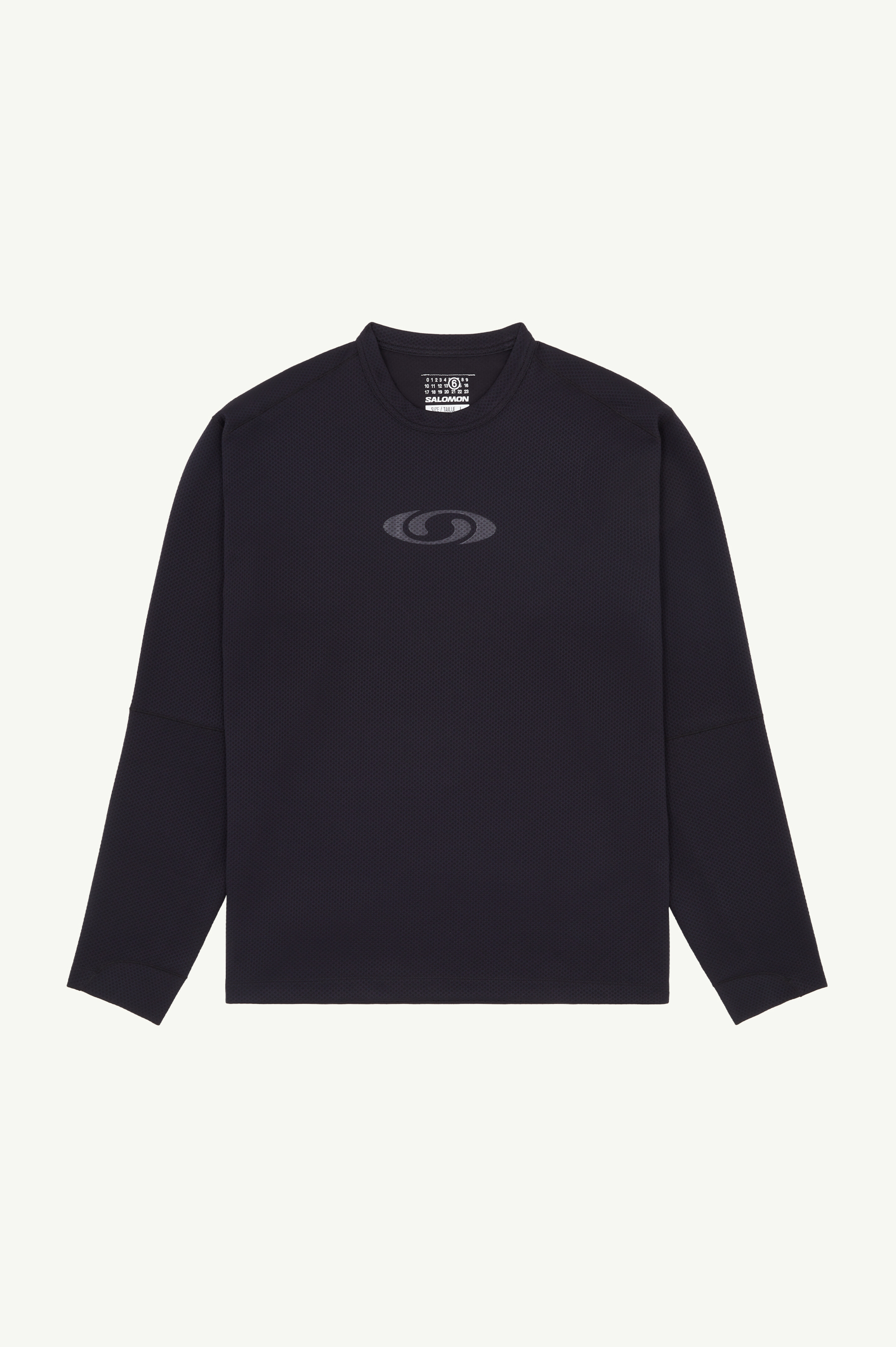 Black MM6 x Salomon long-sleeve top | MM6 Official