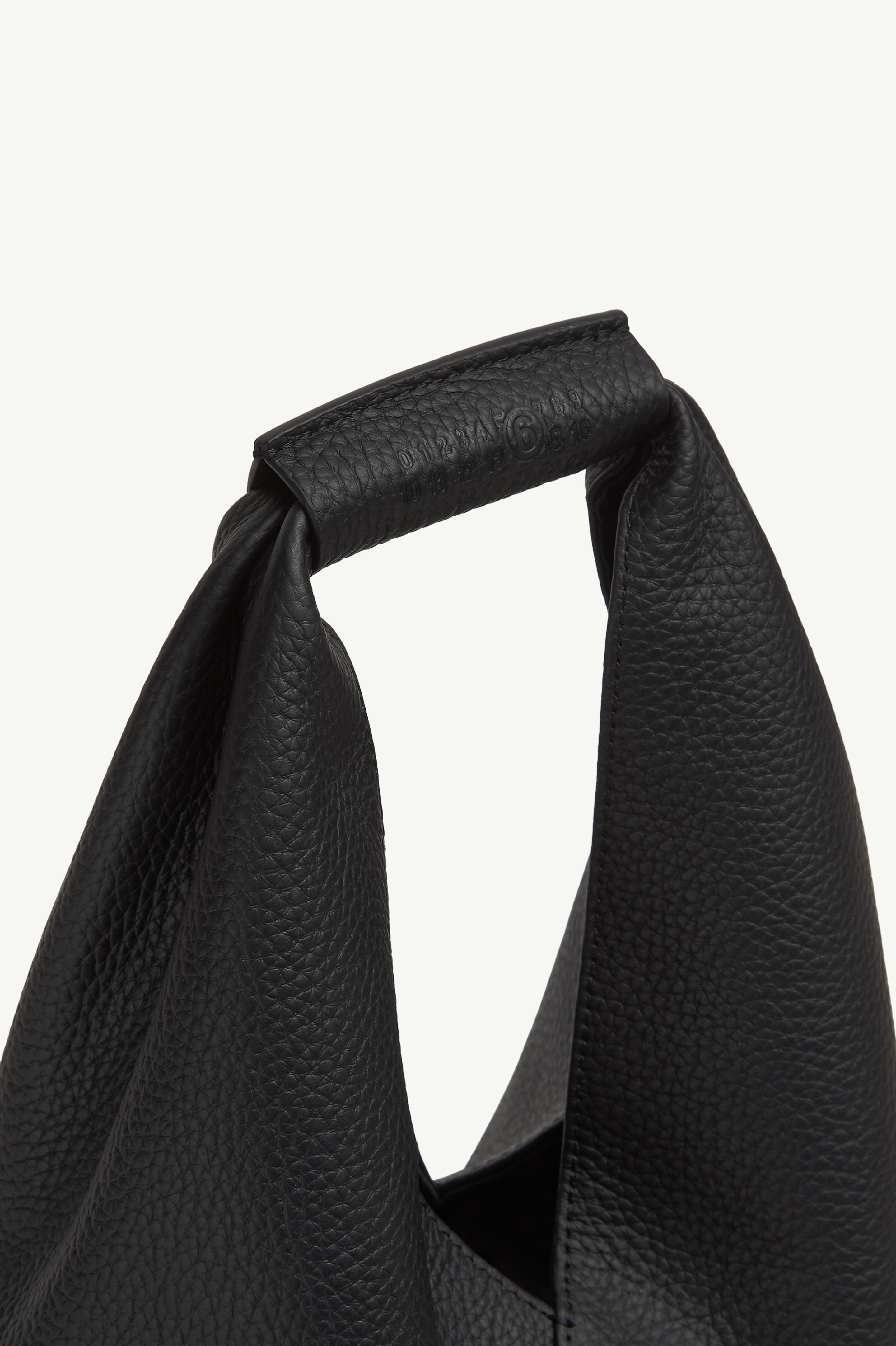 Black Leather Japanese Bag Small | MM6