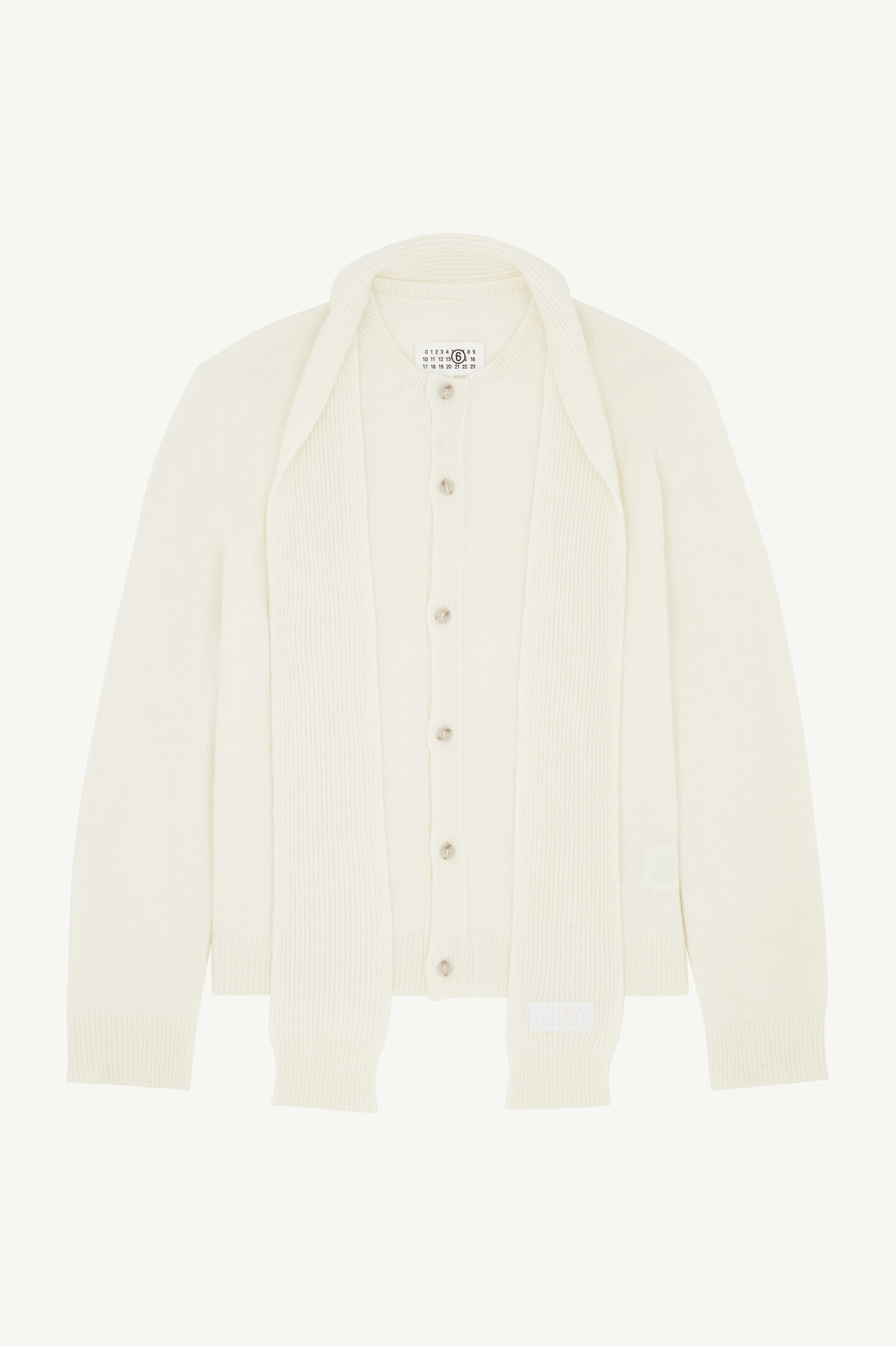 White Scarf cardigan | MM6 Official